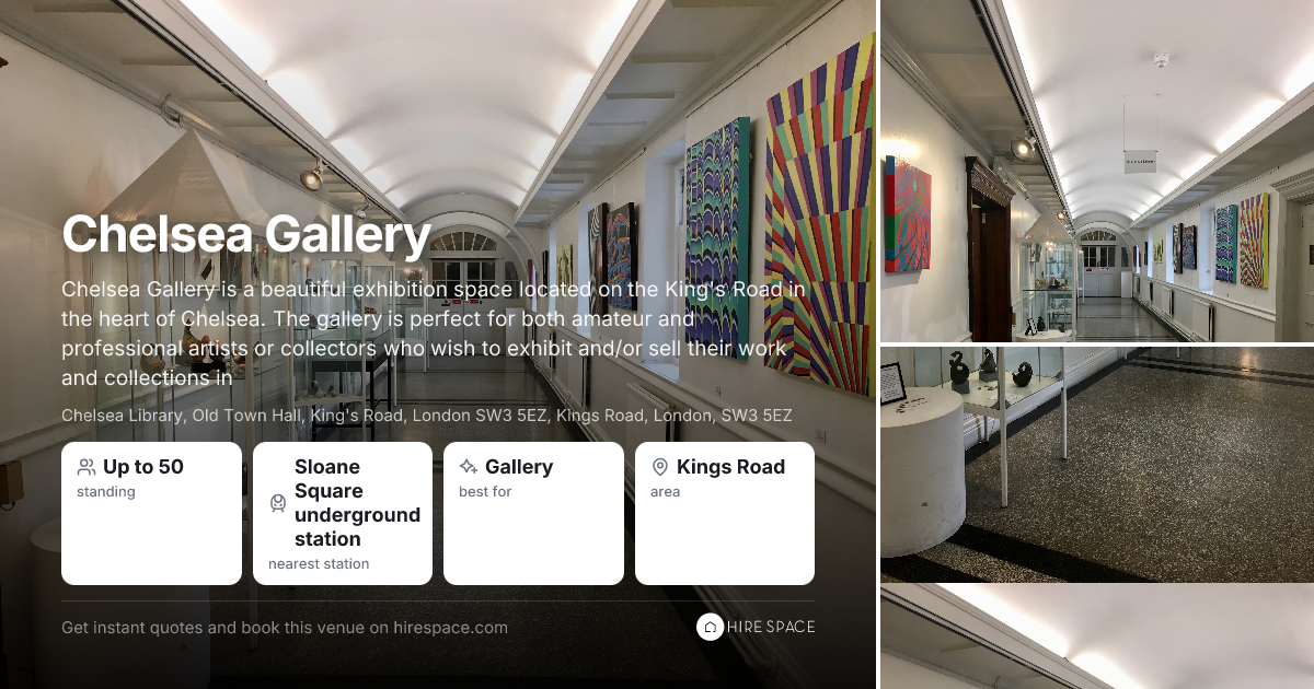 Chelsea Library. Interior Chelsea Gallery at Chelsea Library for Arts | Hire Space