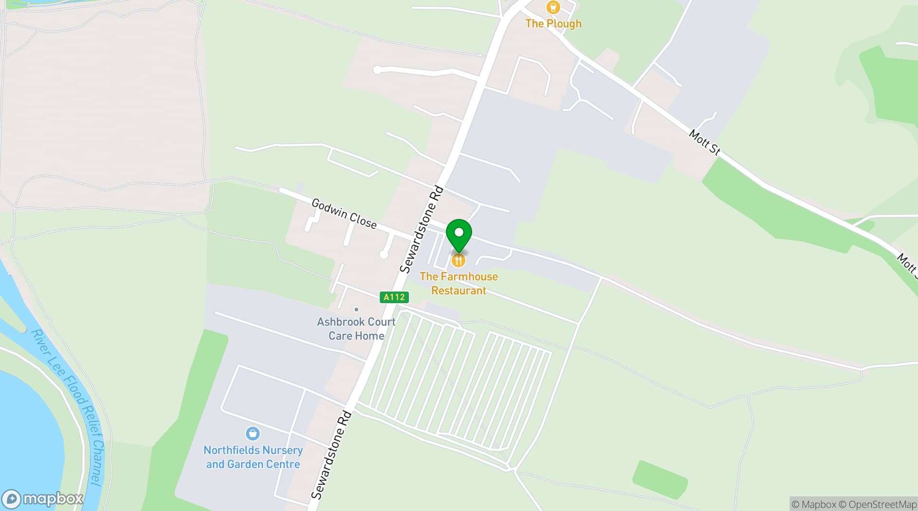 Map showing Sewardstone Park Suite