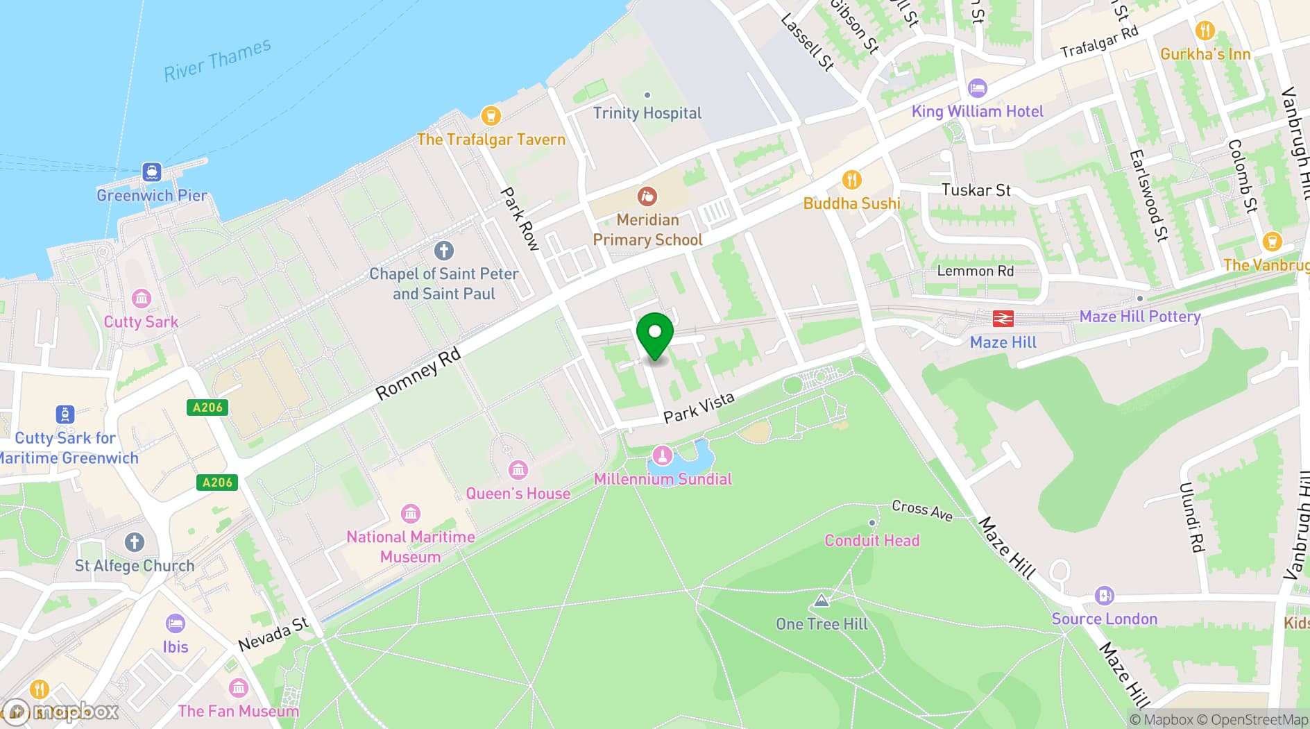 Map showing Keane Studios
