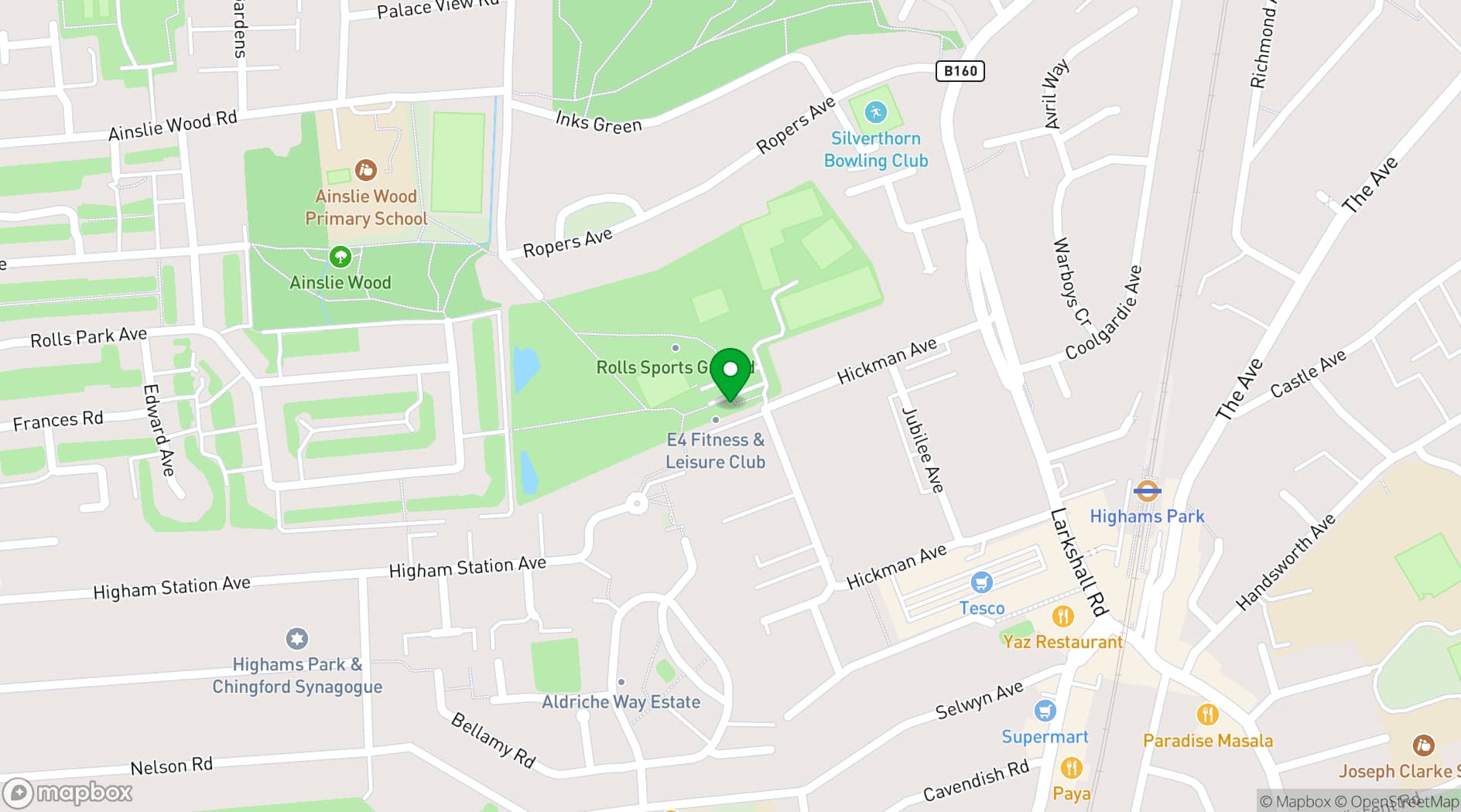 Map showing Venue 92