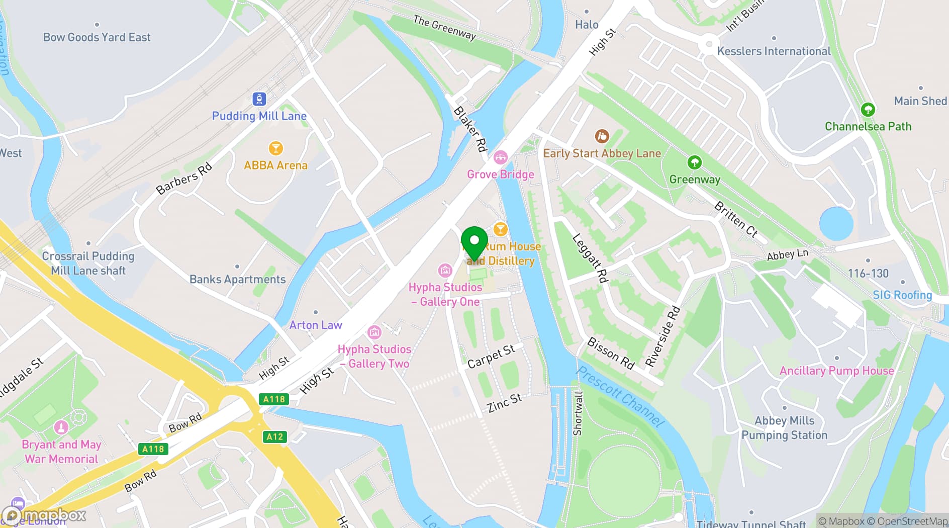 Map showing The Talent House