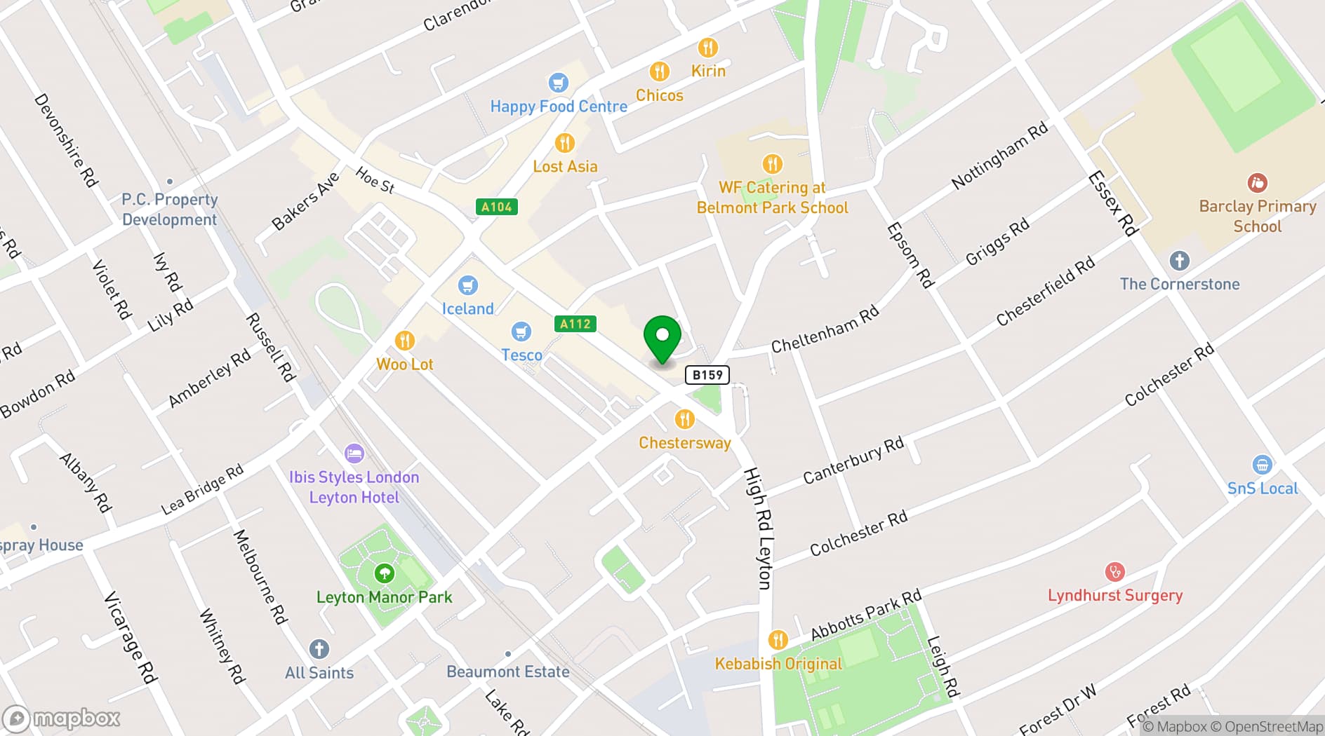Map showing Arbeit Studios