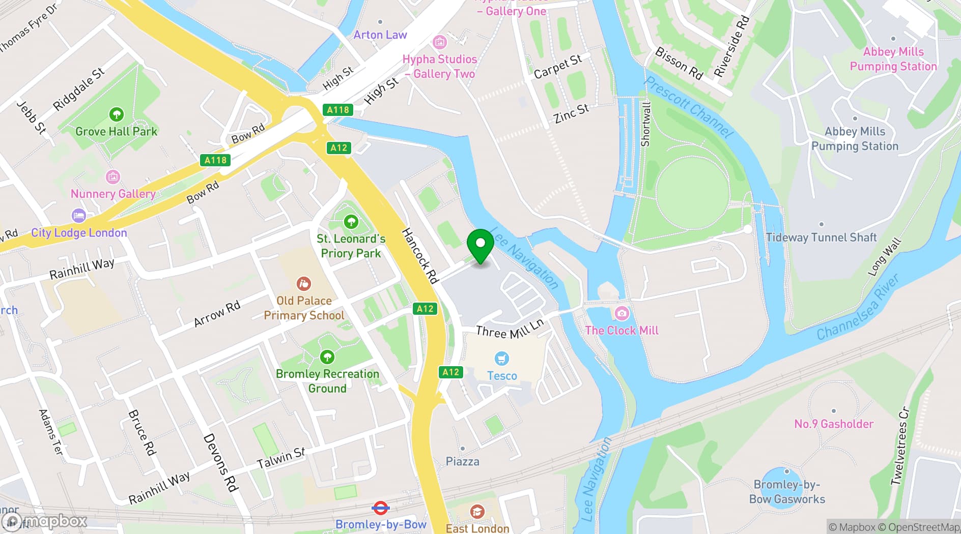 Map showing Discovery Studio