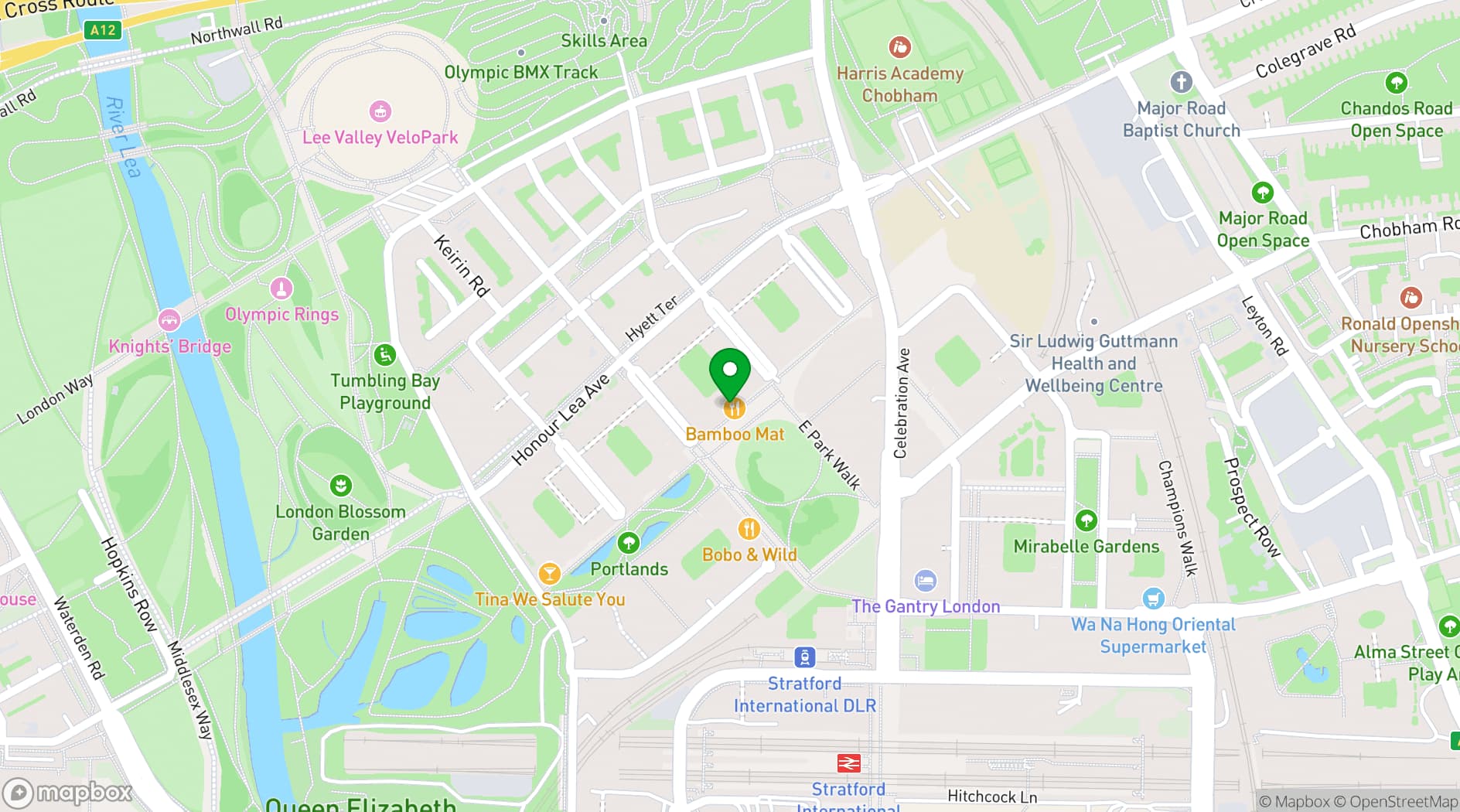 Map showing Bamboo Mat
