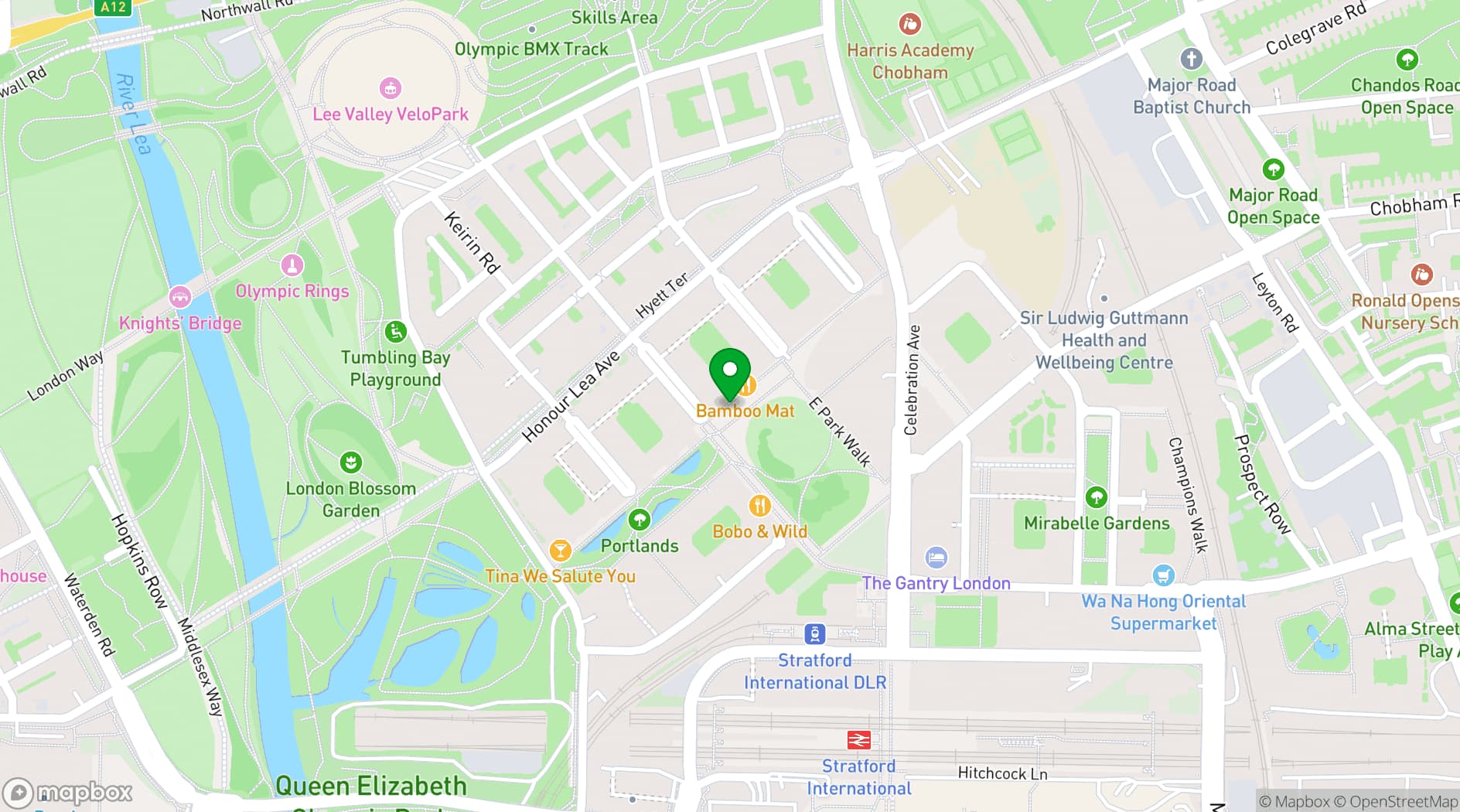 Map showing Chop Shop