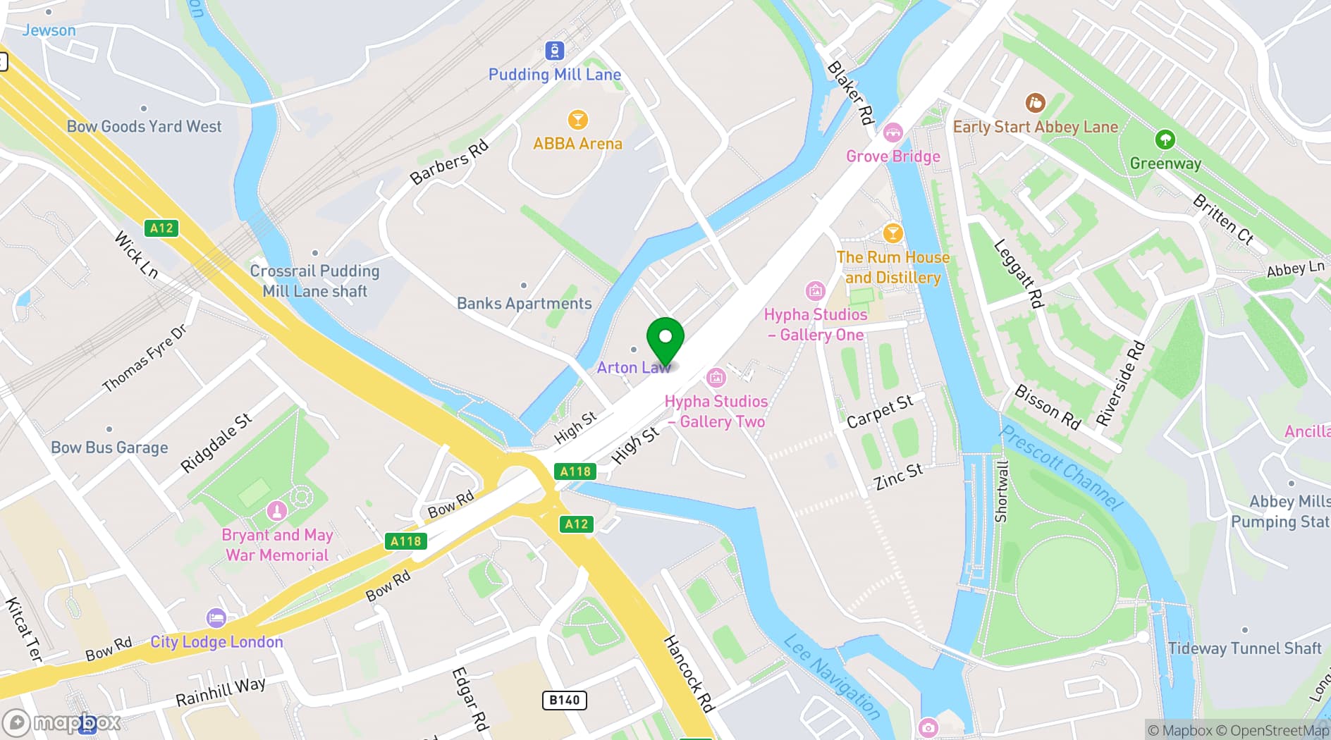 Map showing FWstudios