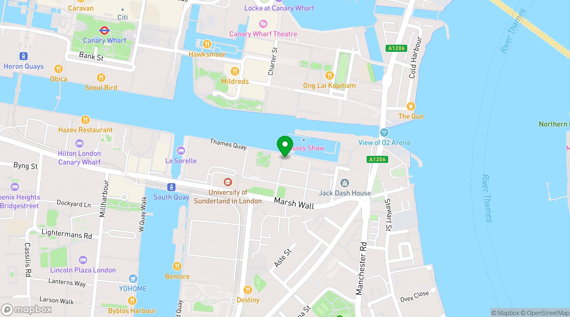 Map showing Bella Cosa
