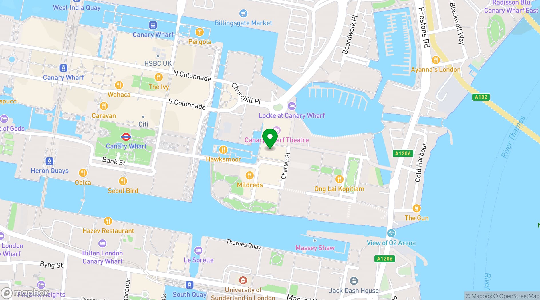 Map showing Feels Like June