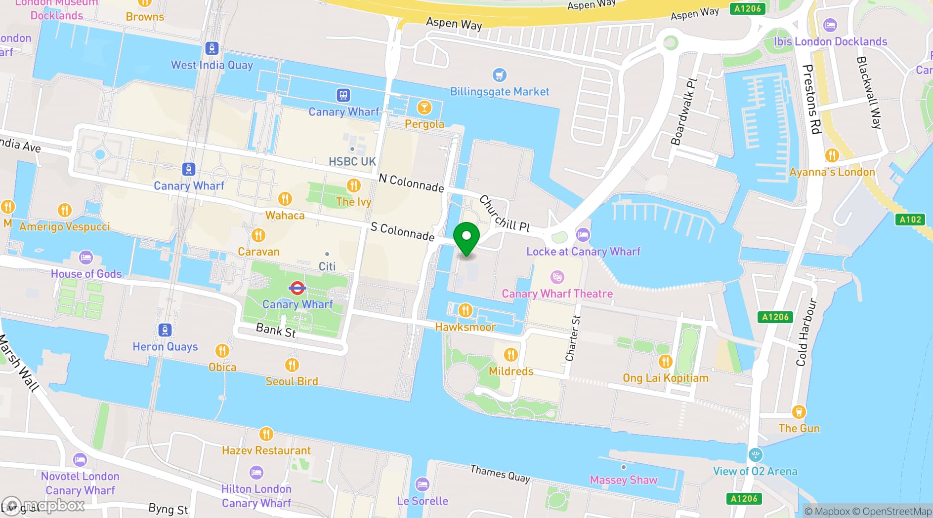 Map showing Pitch Wharf
