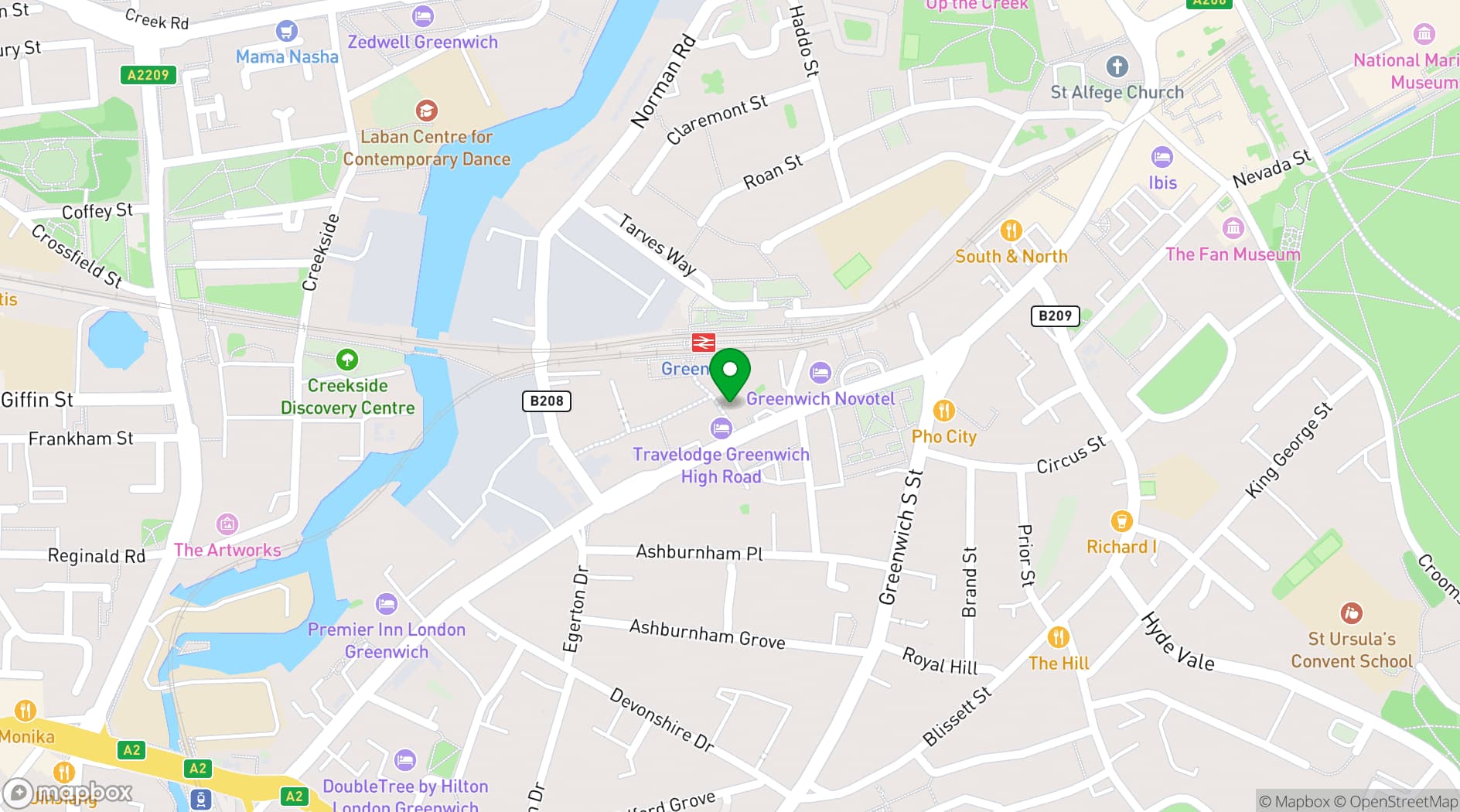 Map showing Vintners Lanes