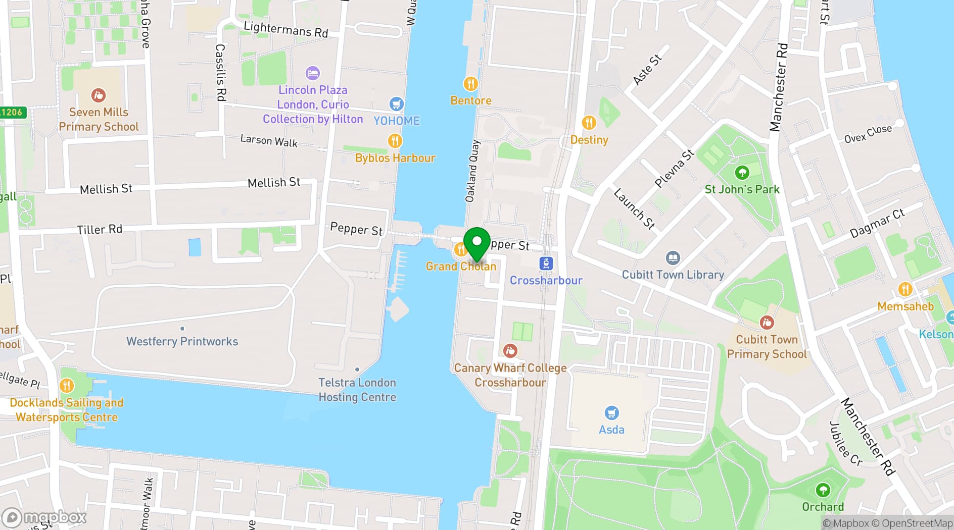 Map showing Grand Cholan