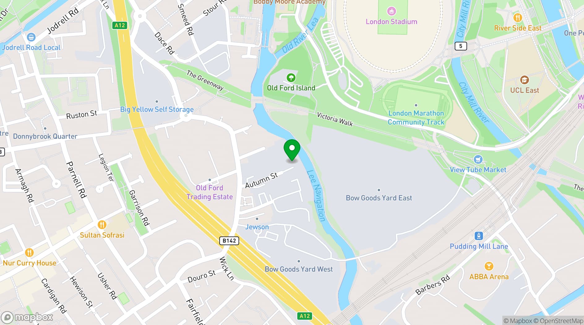 Map showing Casa Moro