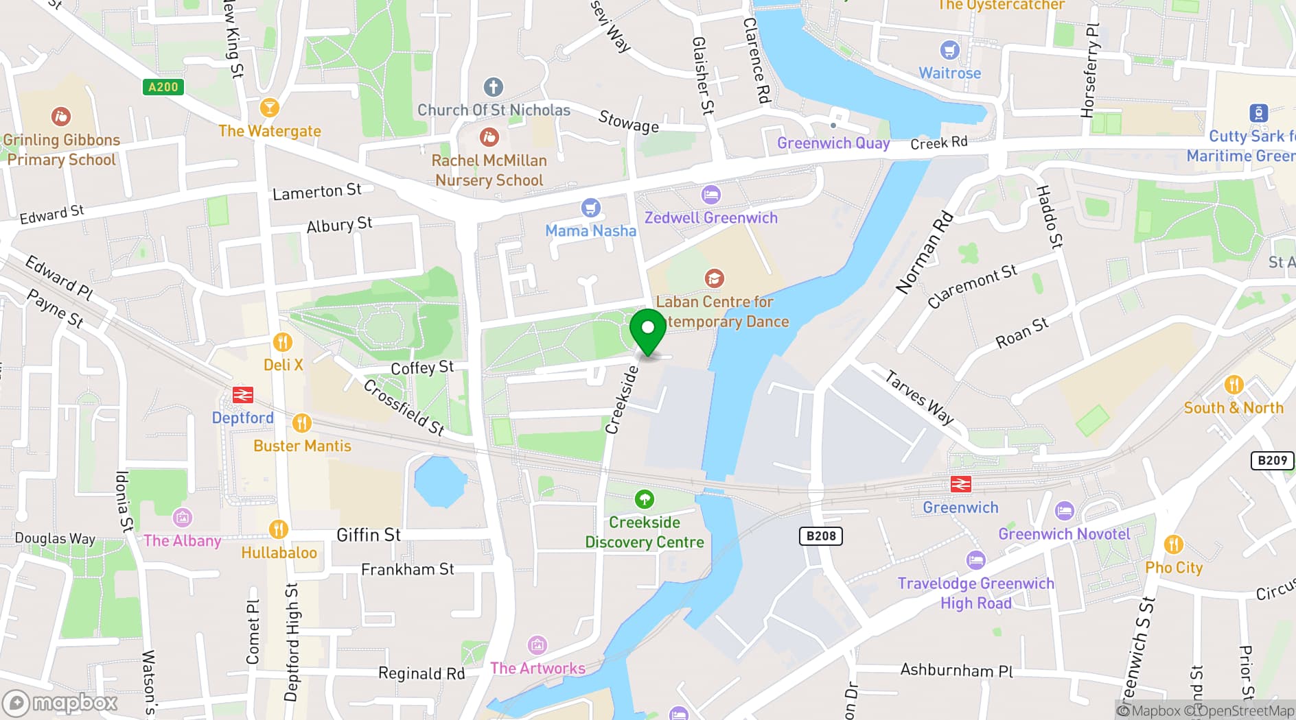 Map showing Laban