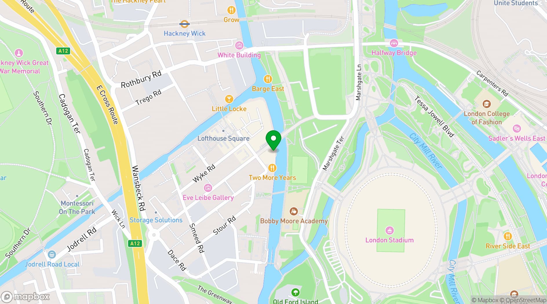 Map showing LVLS