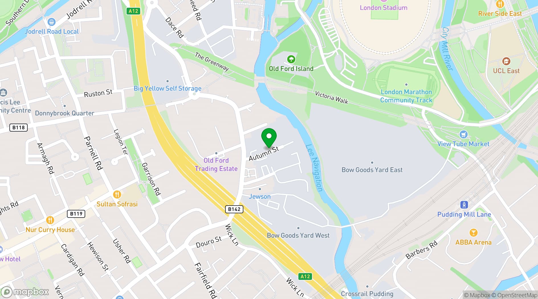 Map showing 38East