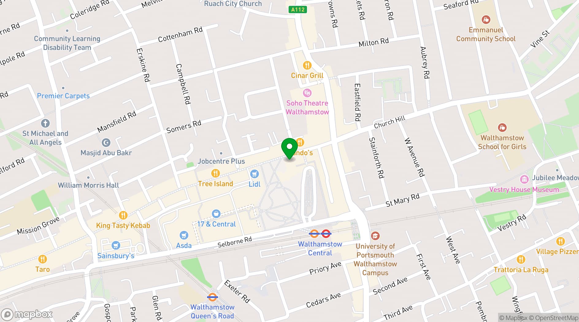 Map showing Revel Puck Circus