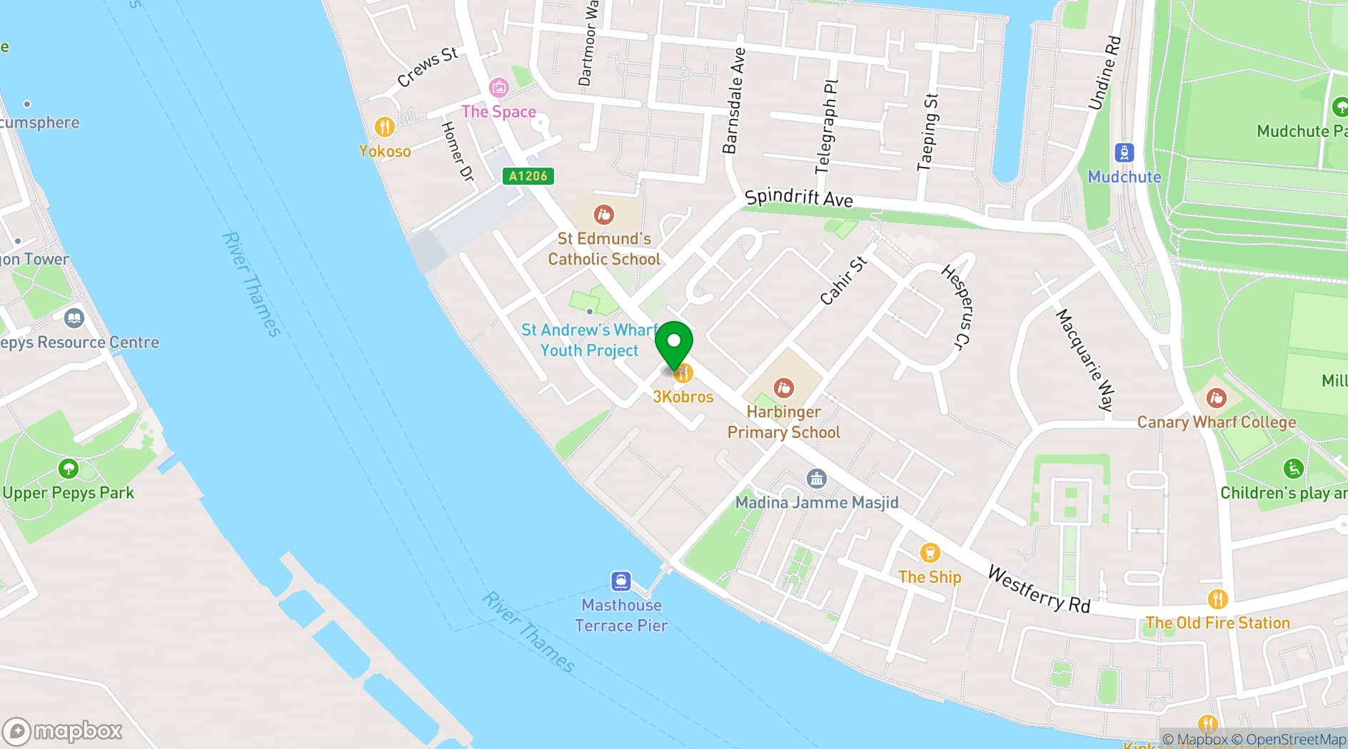 Map showing Blackout studio 