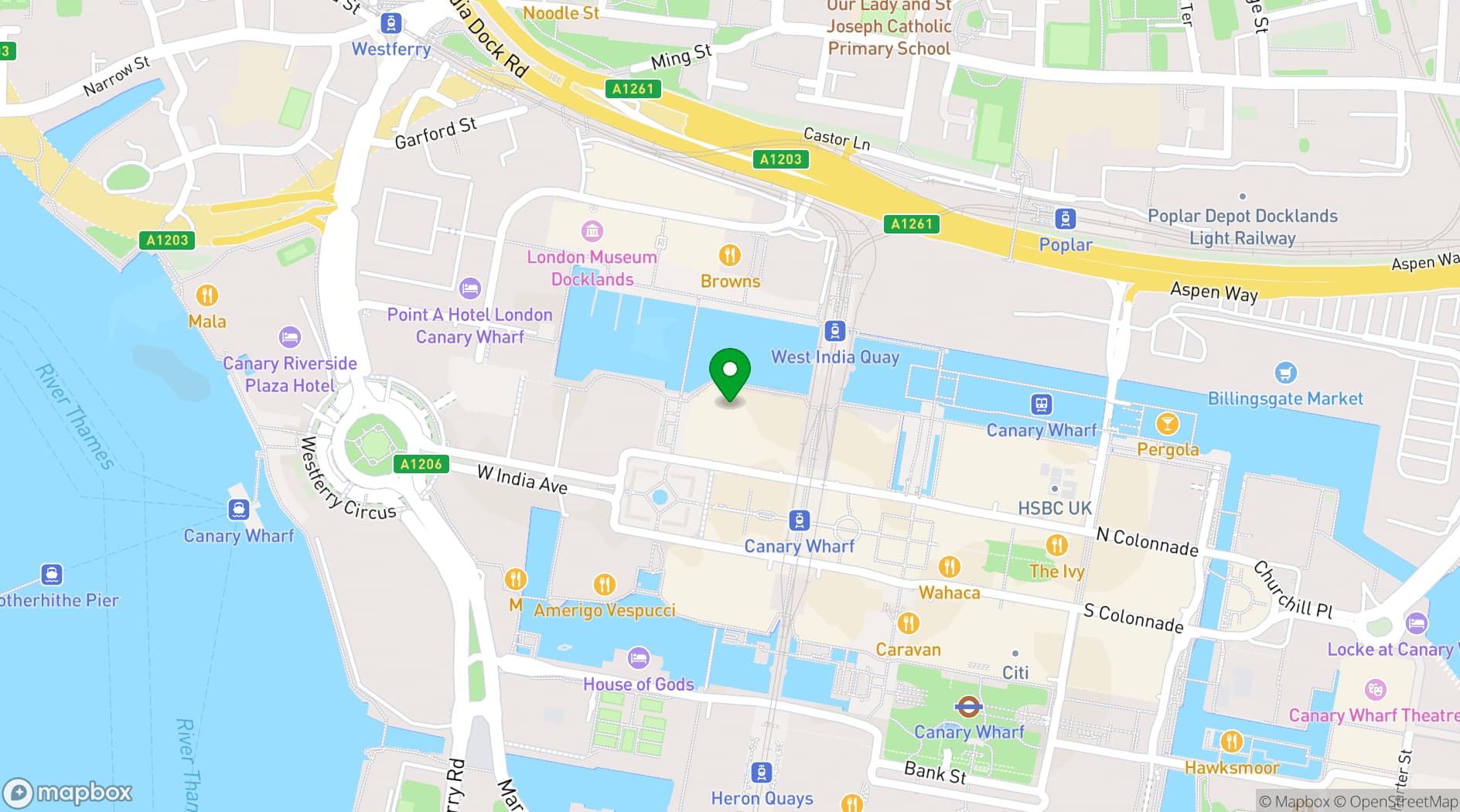 Map showing The Merchant