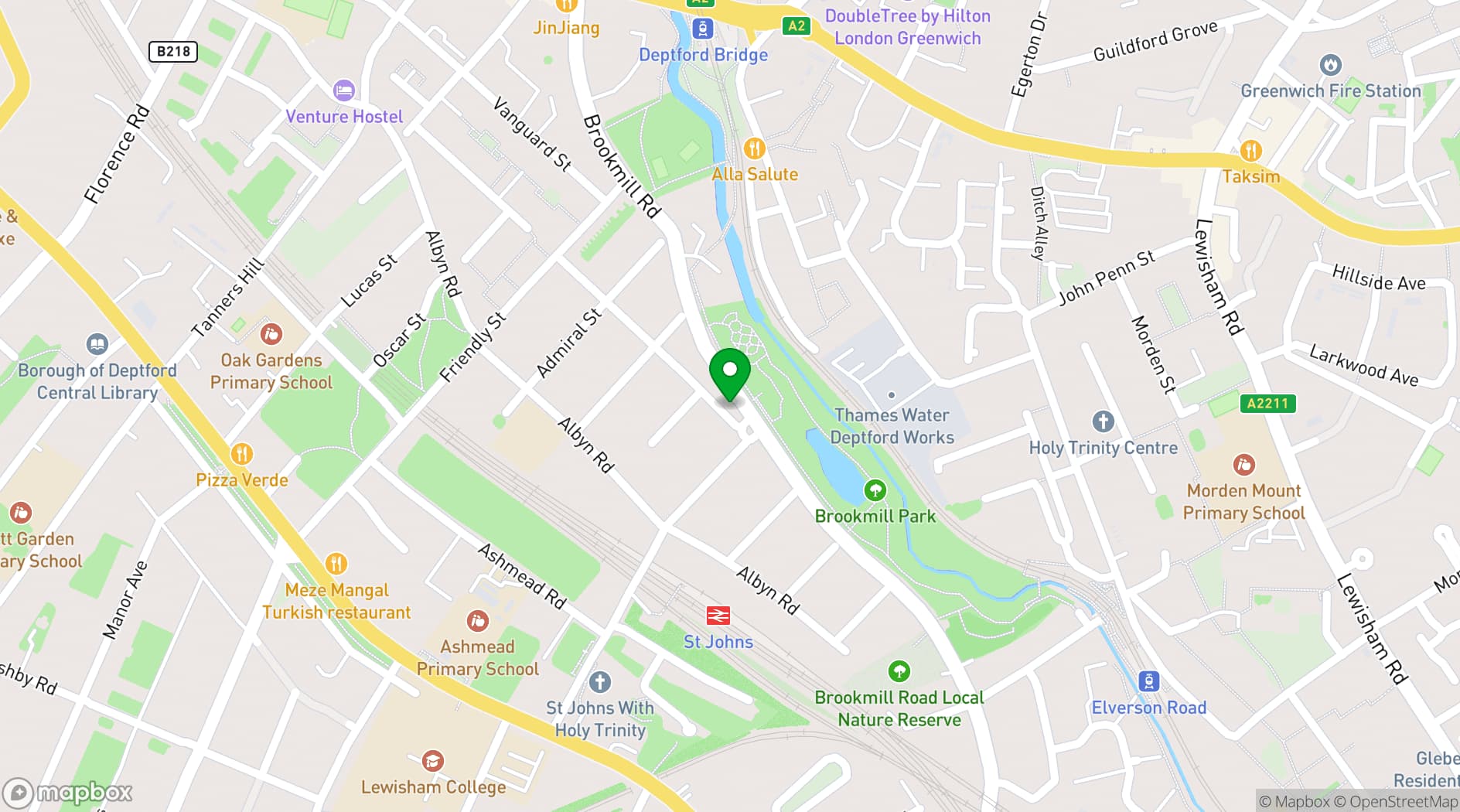 Map showing The Brookmill