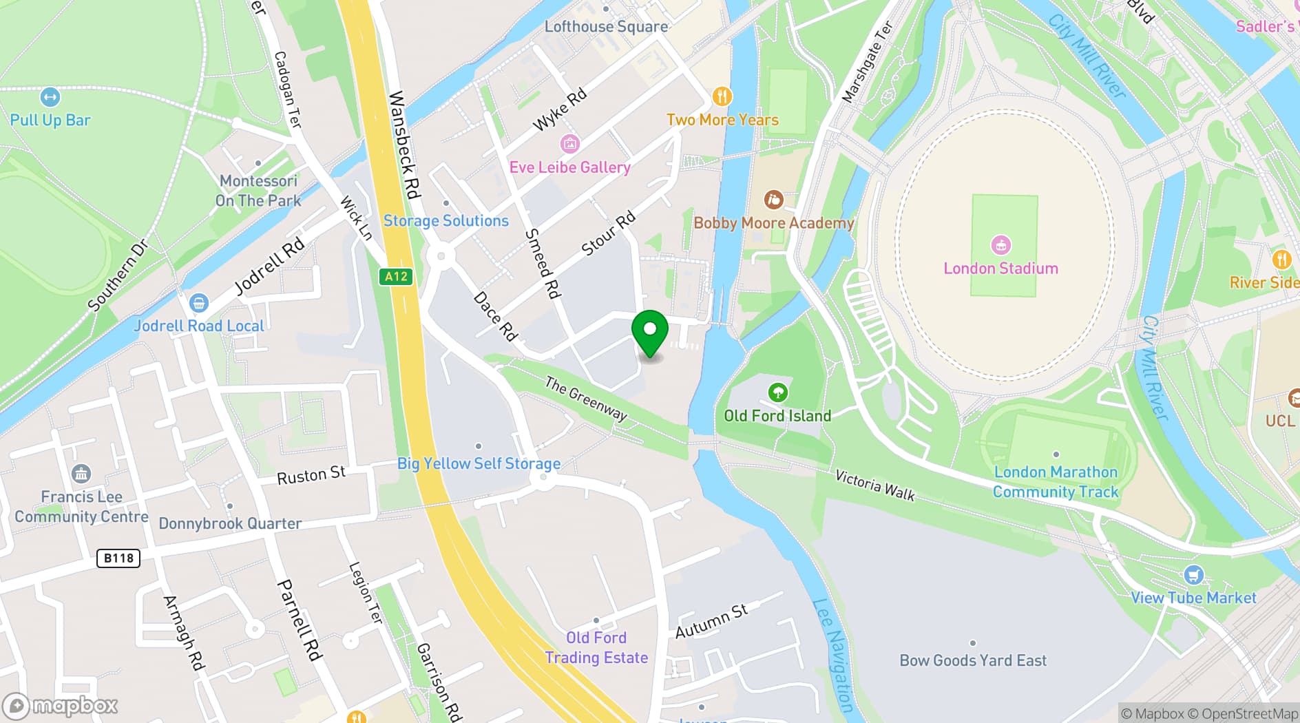 Map showing Mello Studios