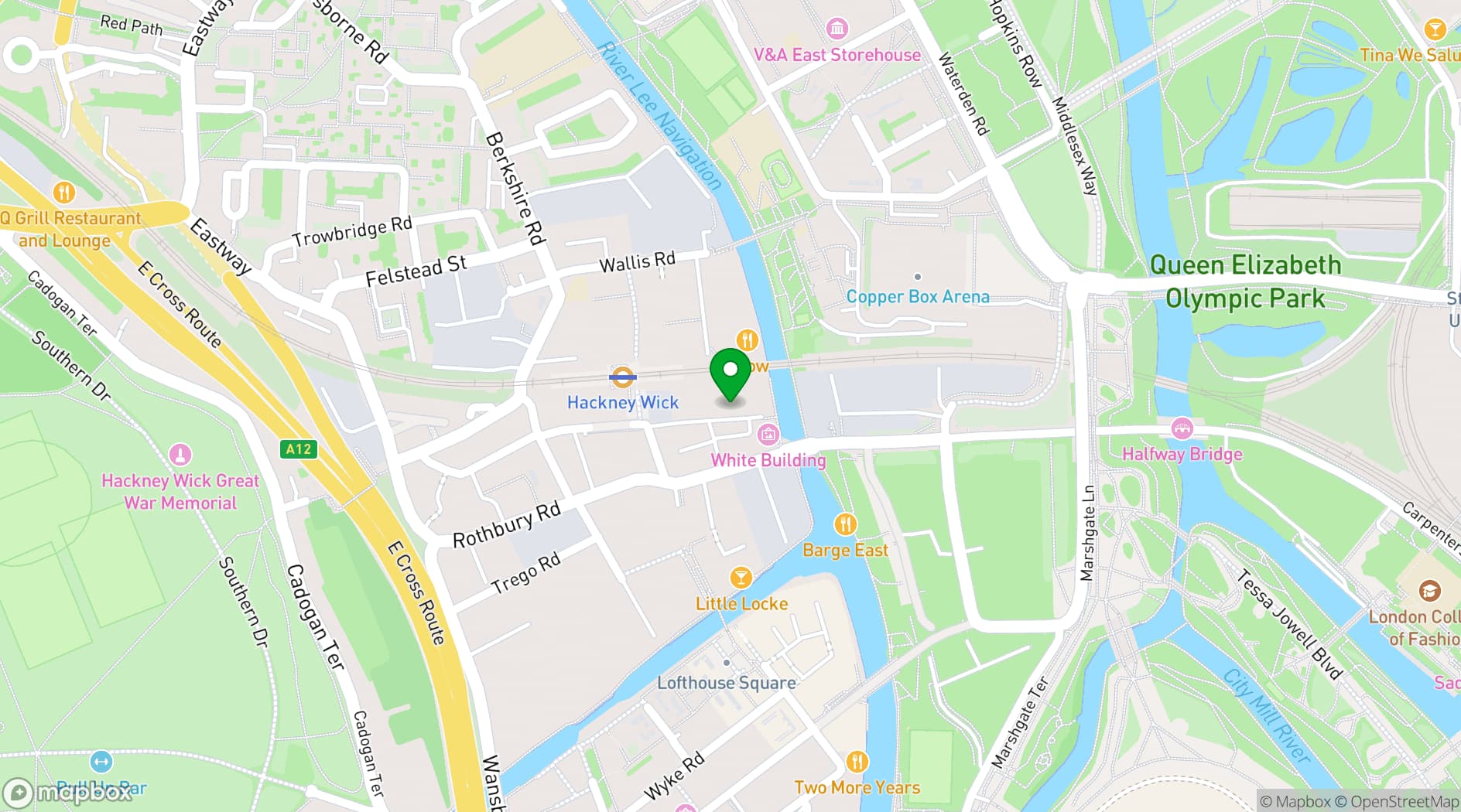 Map showing Colour Factory