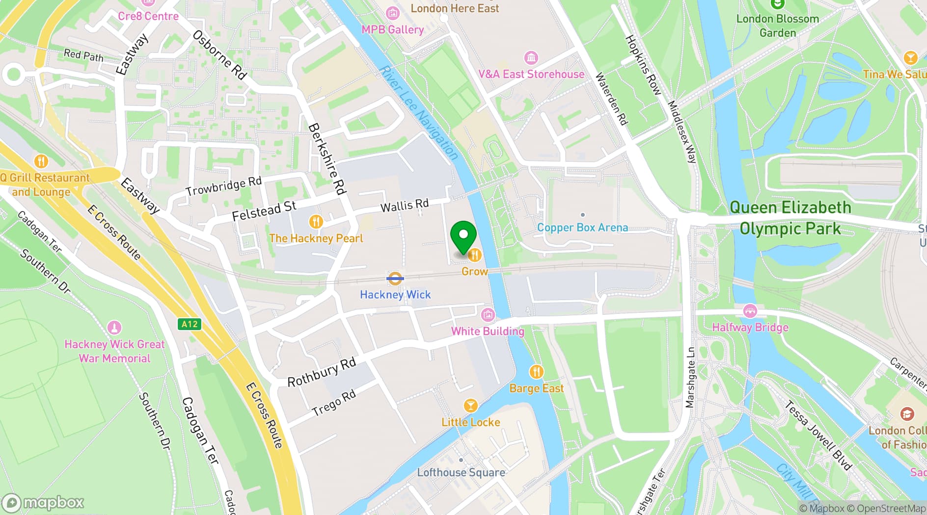 Map showing Grow