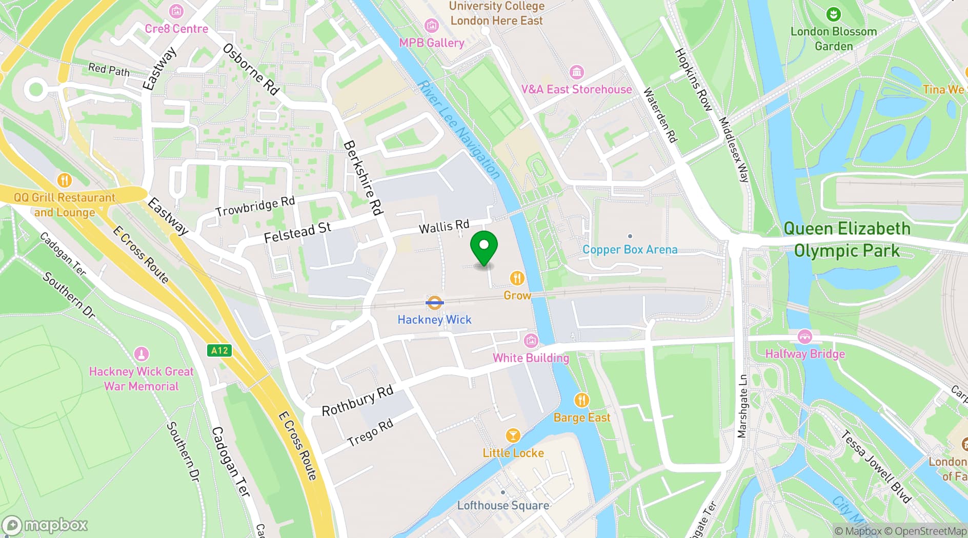 Map showing Grow Studios