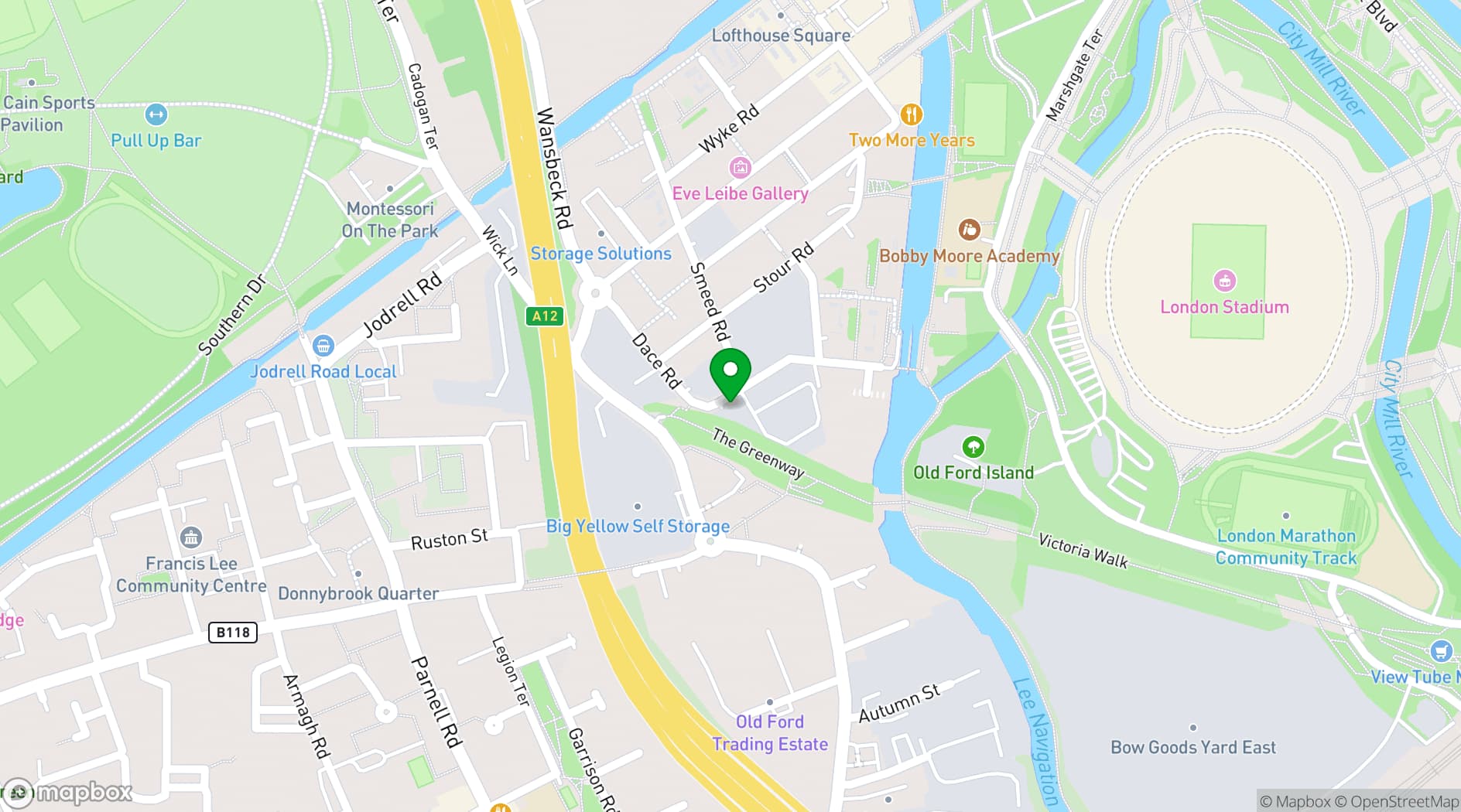 Map showing Butler in The Peanut Factory