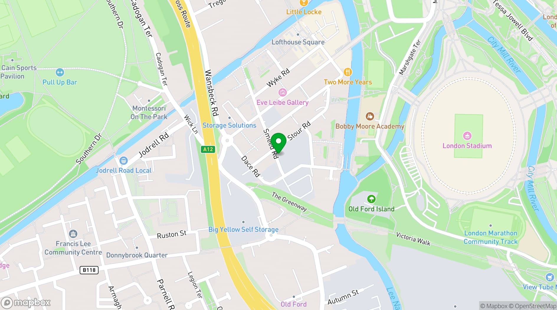 Map showing The Cave