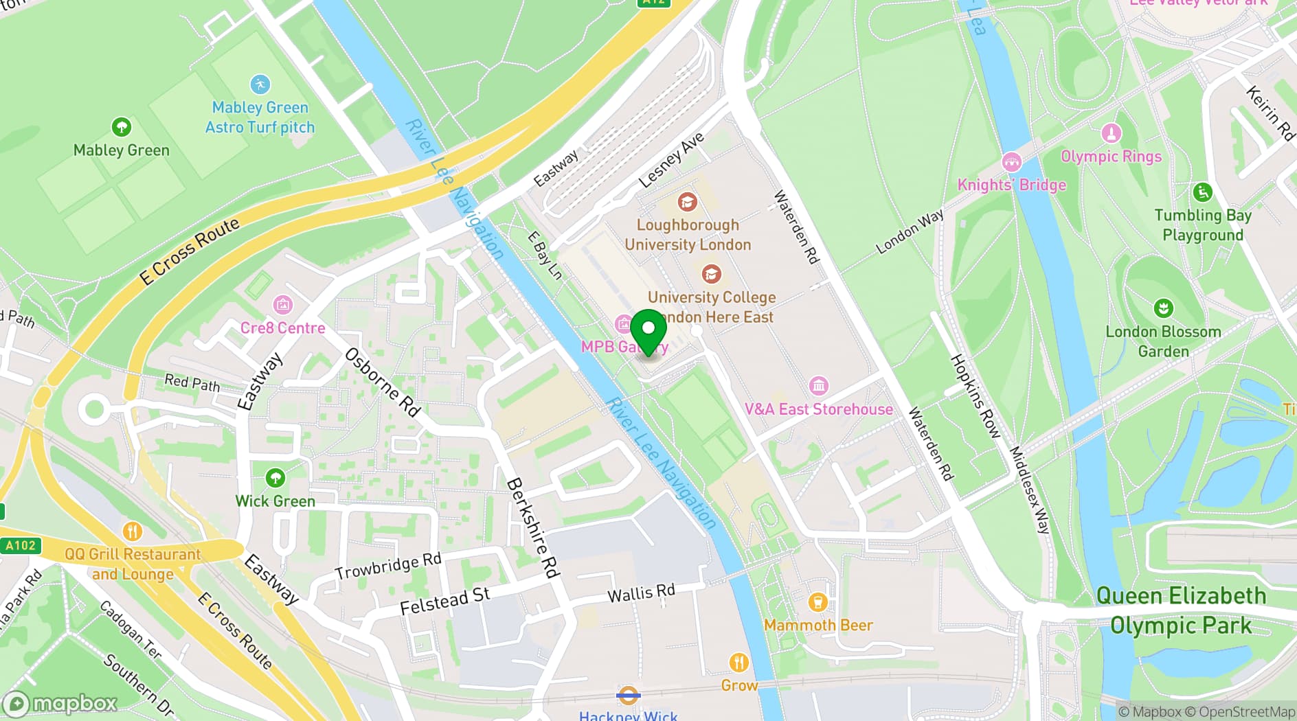 Map showing Aura Organics Spa