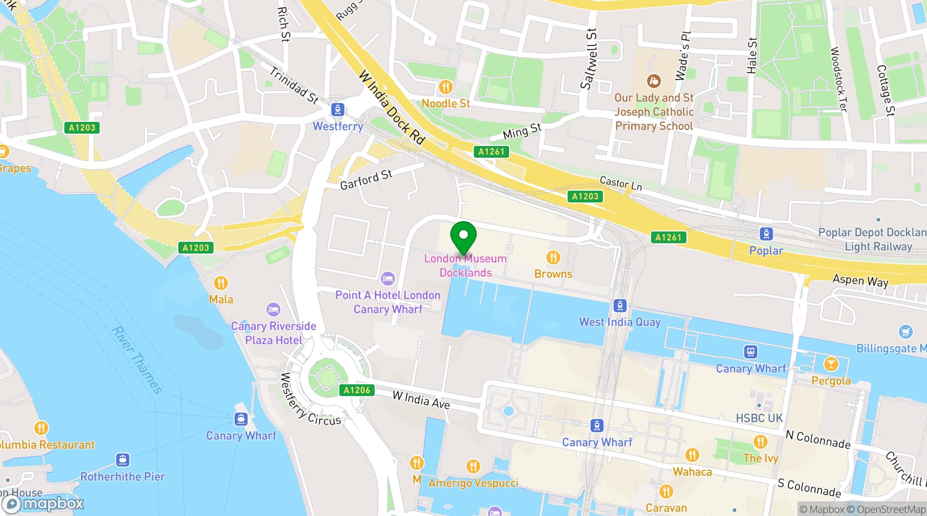 Map showing Skuna Hot Tub Boat