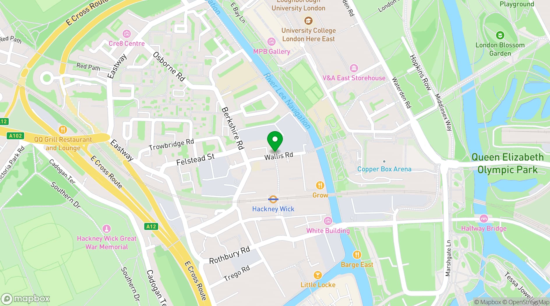 Map showing Beer Merchants Tap