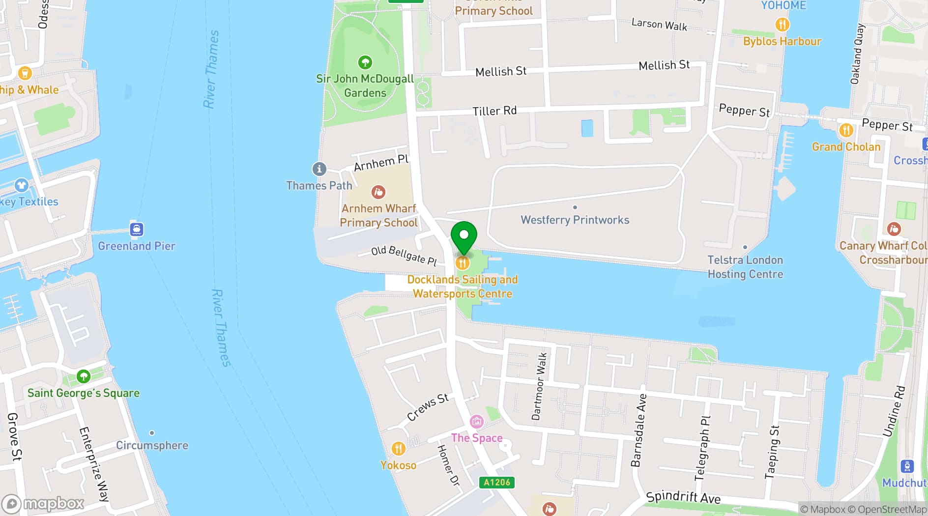 Map showing Yoga Creation