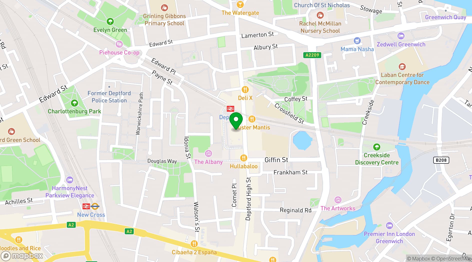 Map showing Our Lady of the Assumption Church Hall