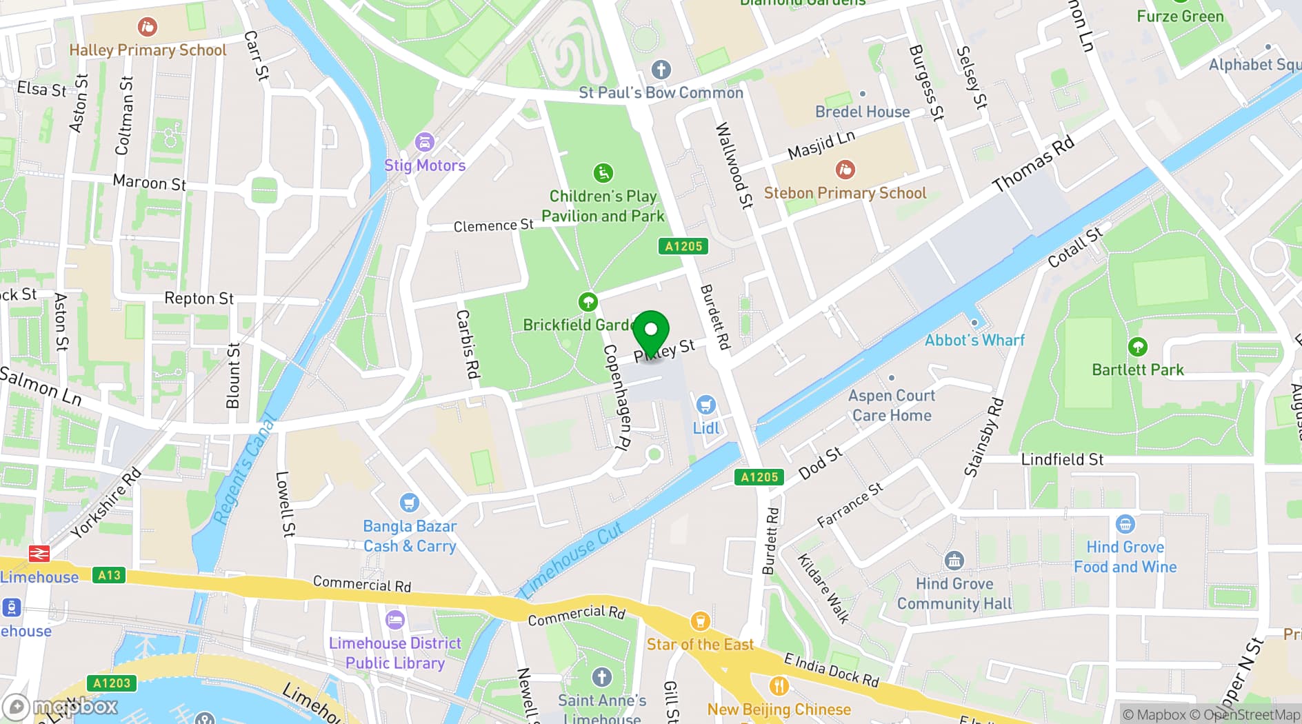 Map showing Hone Movement Studios - Dance & photography studio