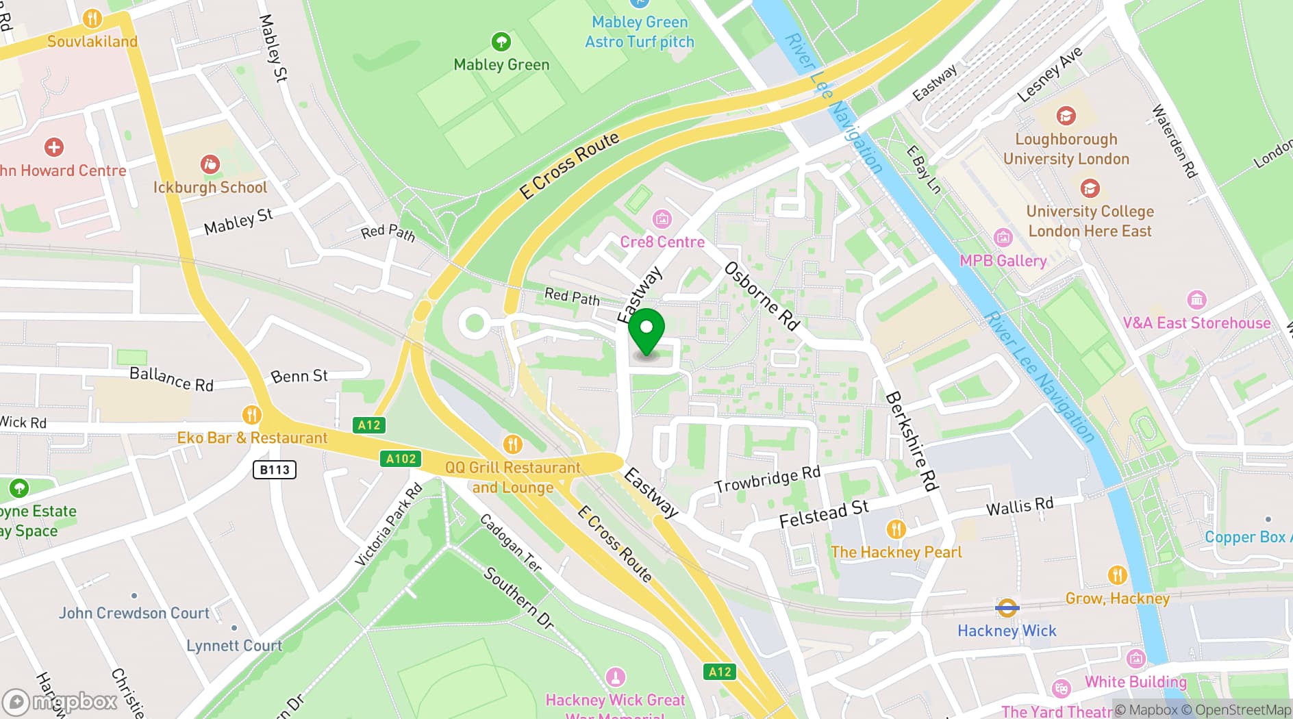 Map showing Trowbridge Community Centre