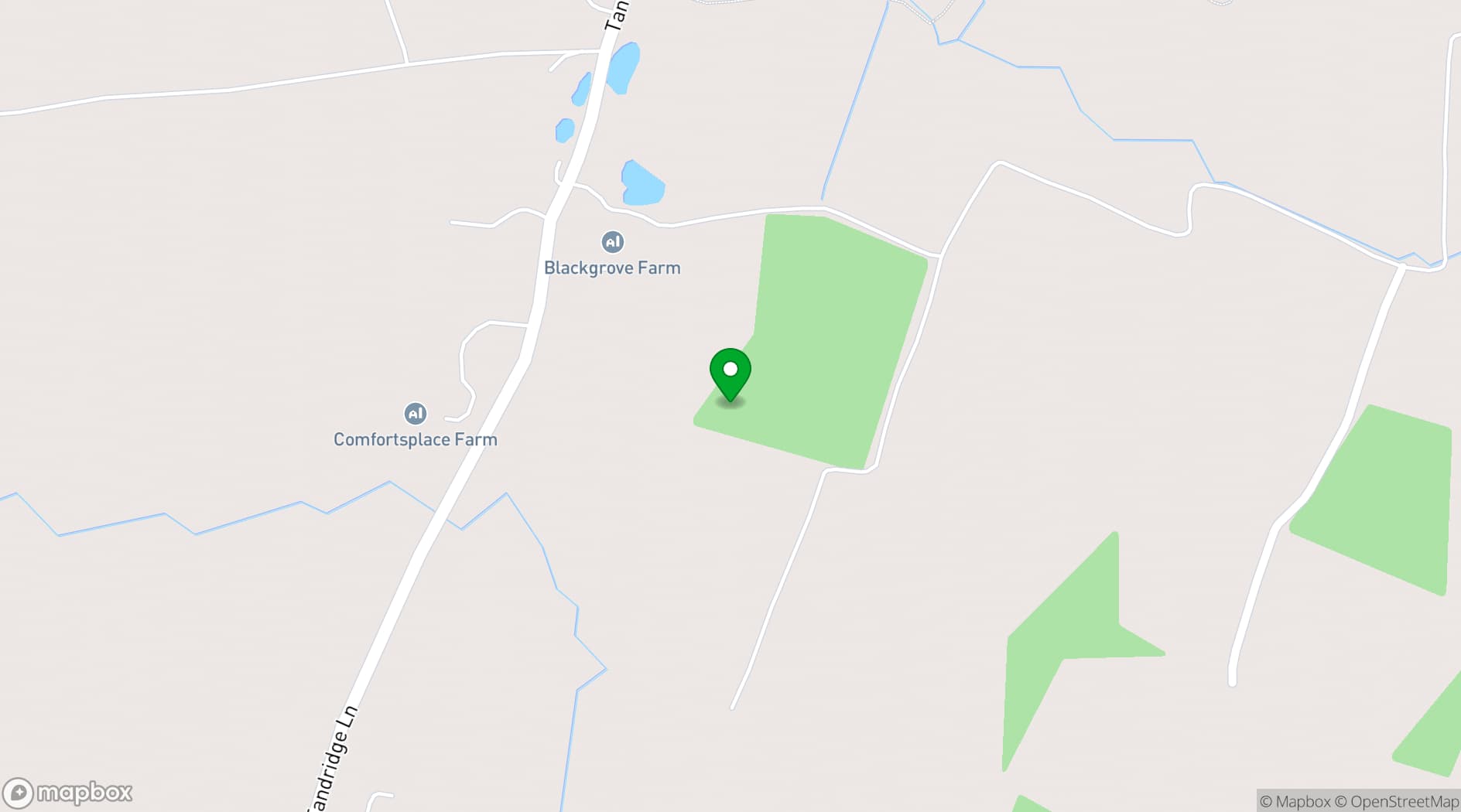 Map showing Big Wood Estate