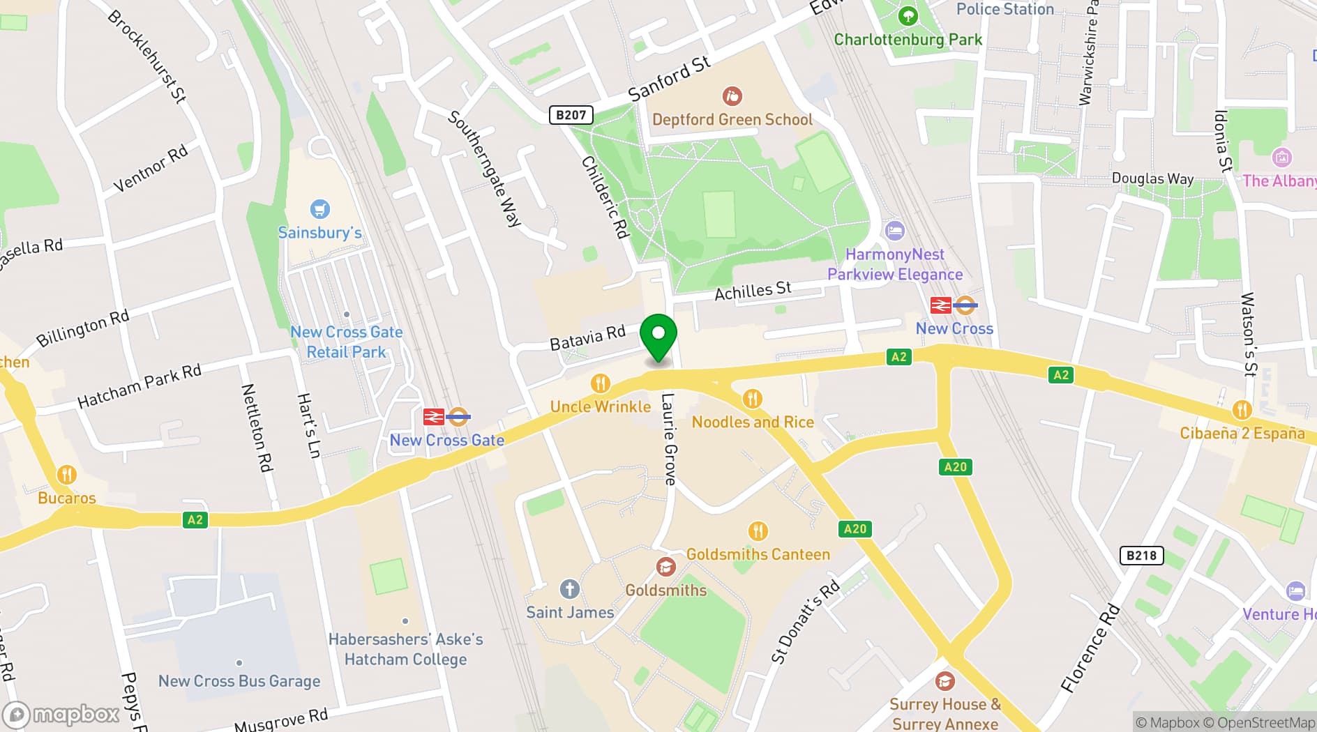 Map showing Stocks Bar