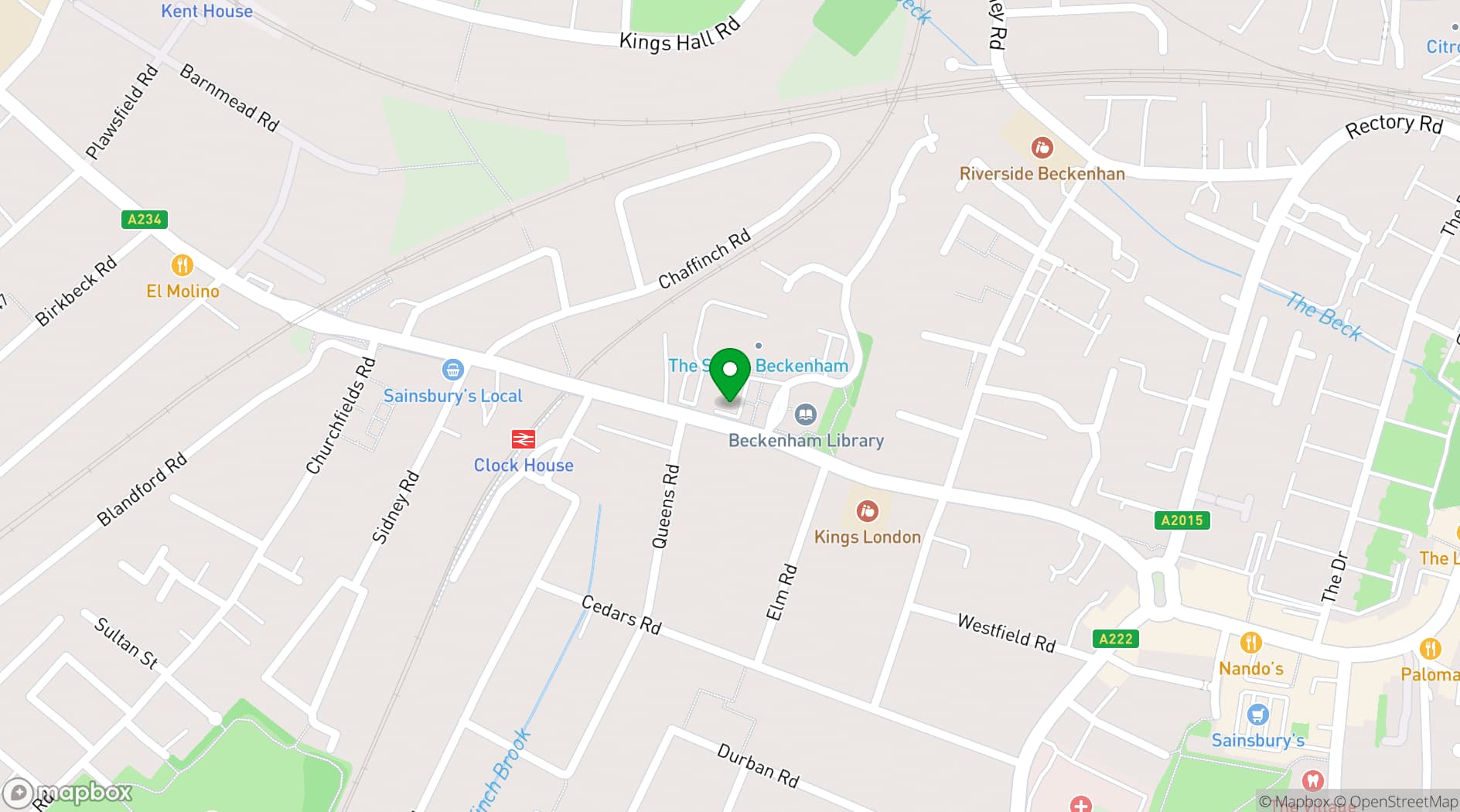 Map showing Venue 28