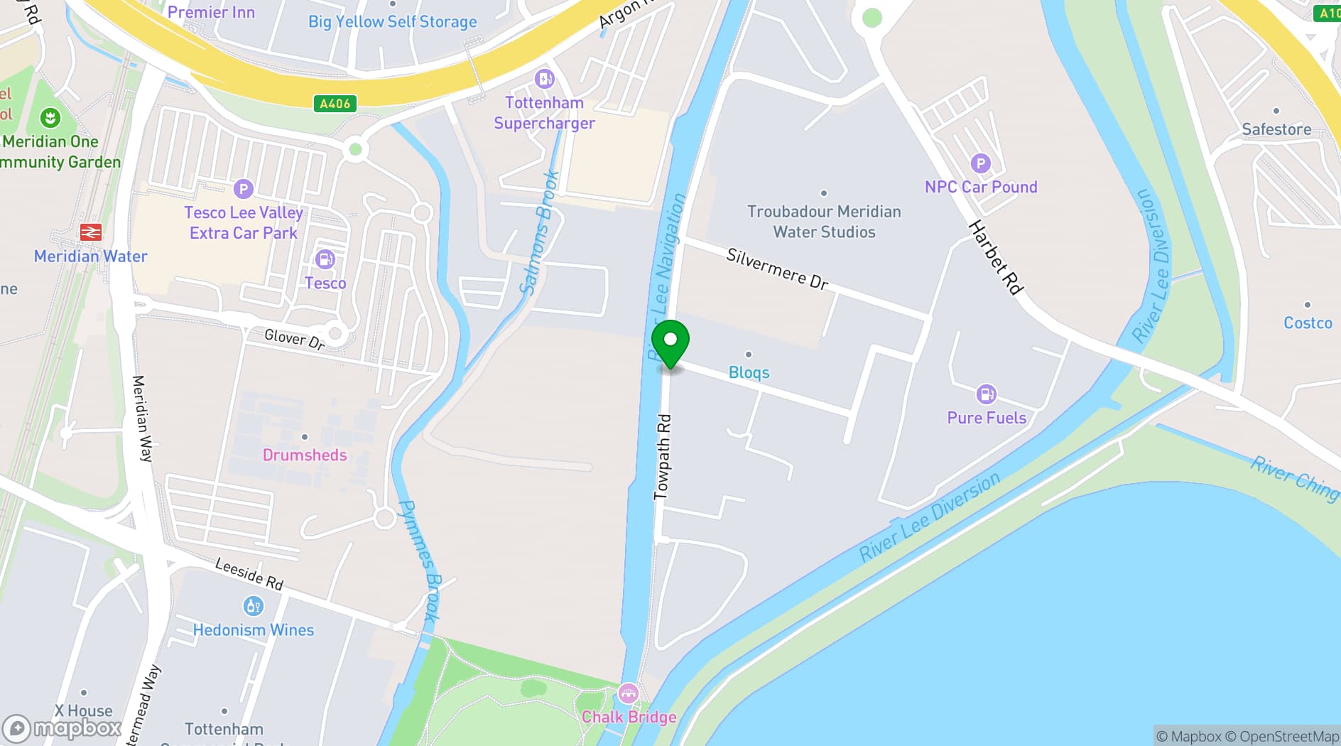 Map showing Gaffe