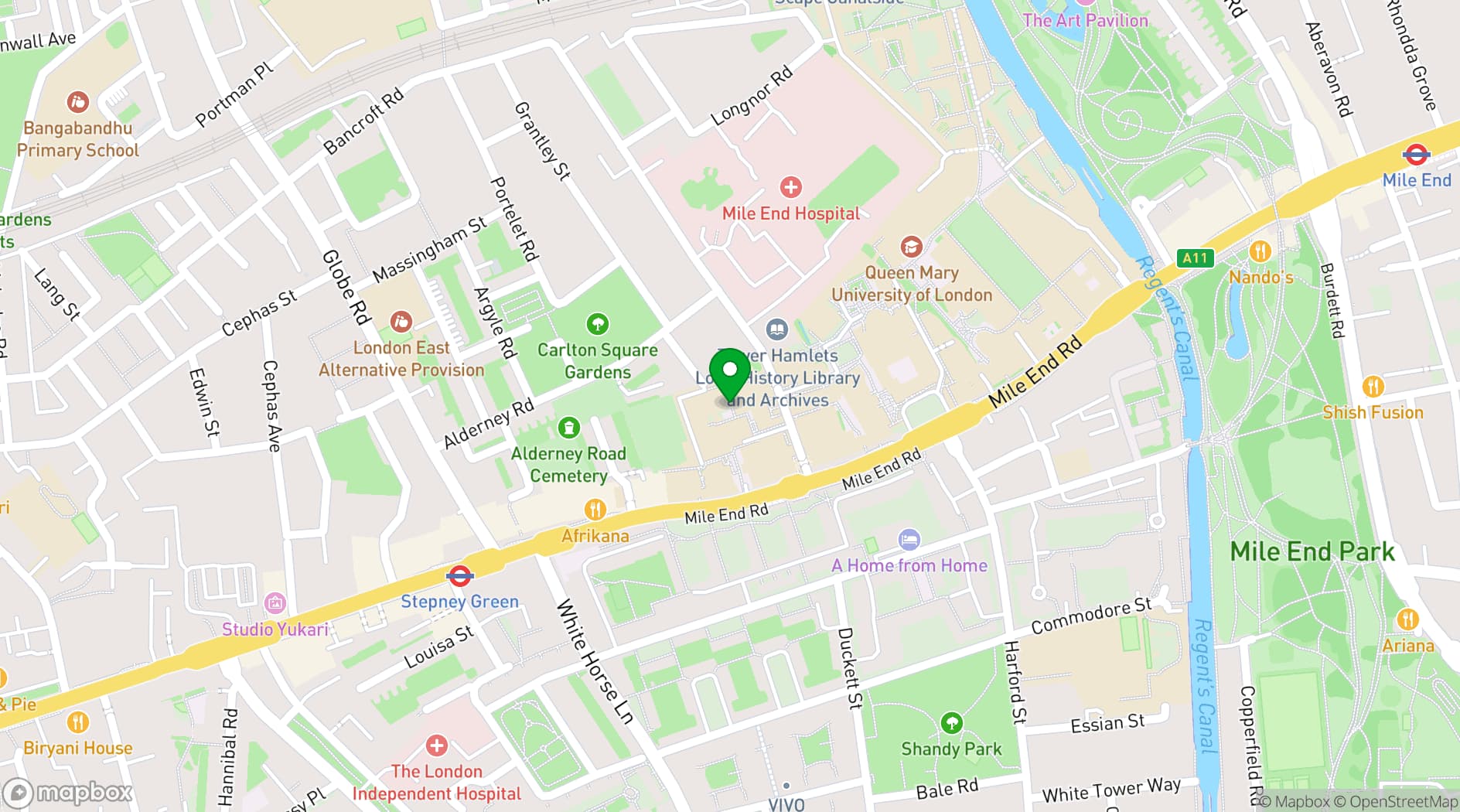 Map showing Qmotion sports and fitness centre