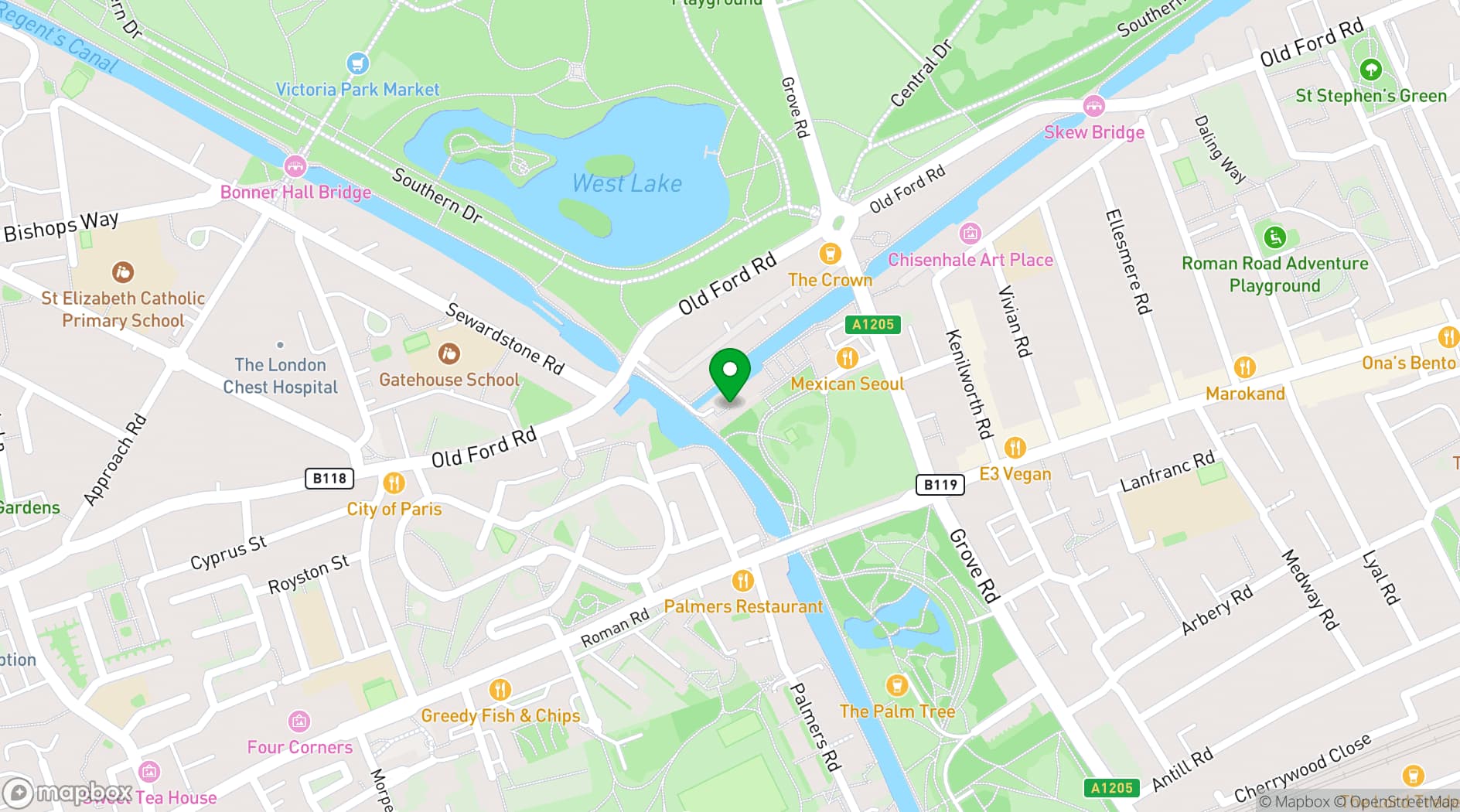Map showing TiiC Studio