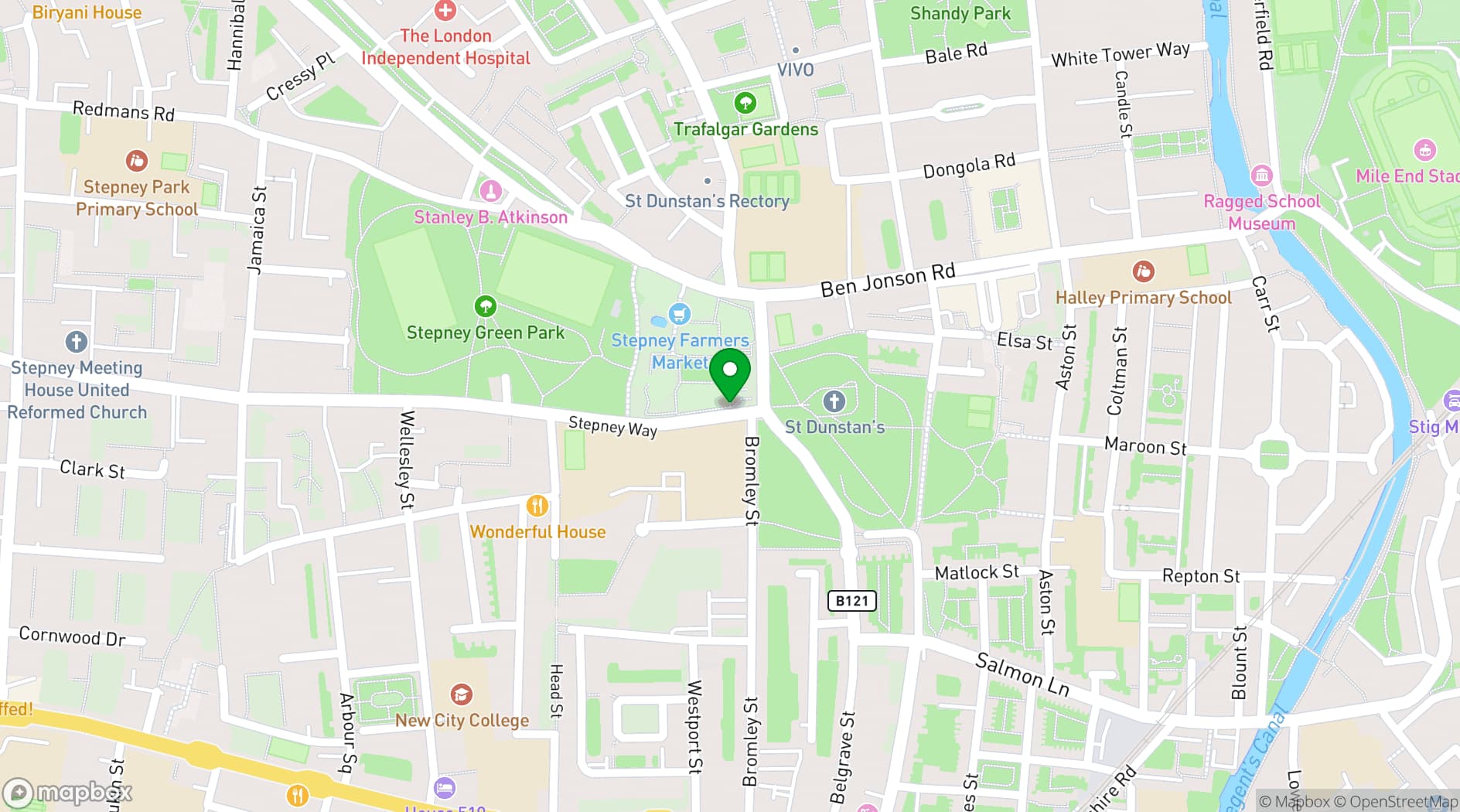Map showing The Allotment Kitchen