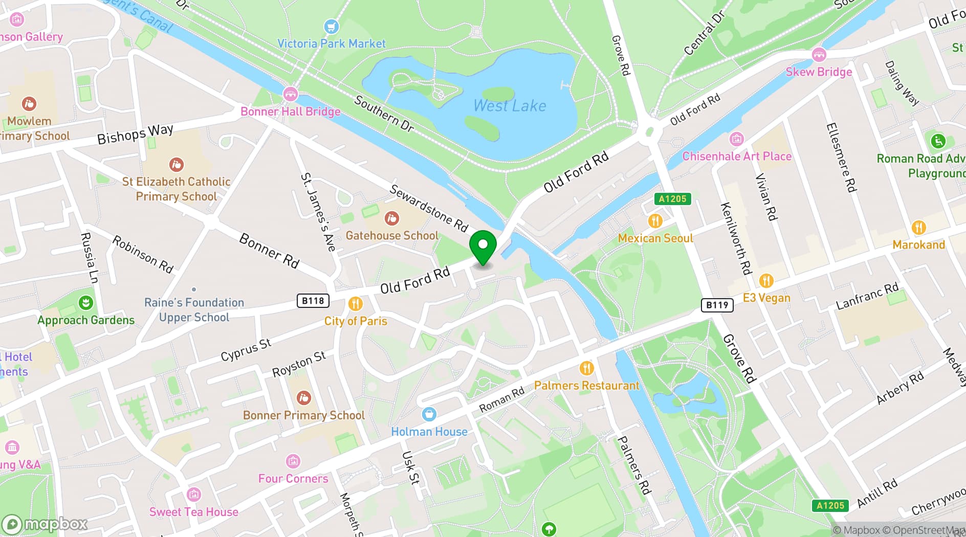 Map showing Xenia
