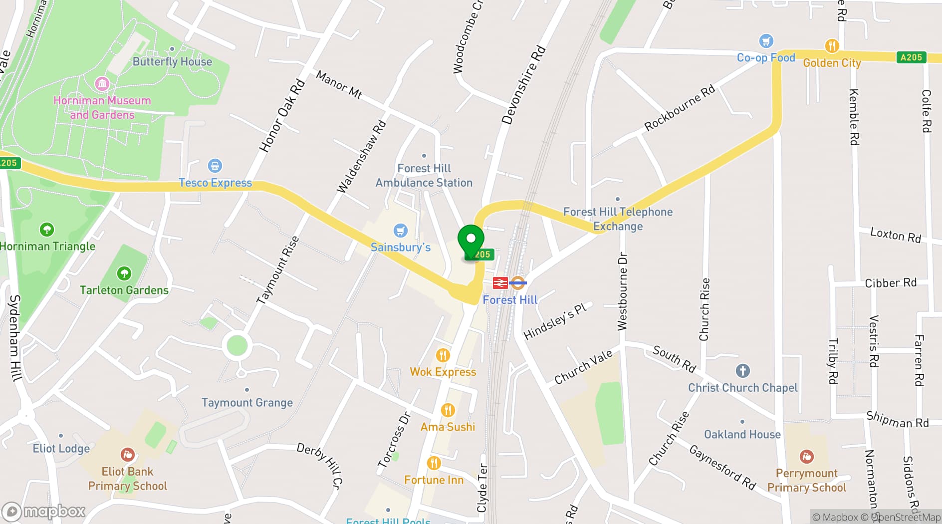 Map showing The Signal