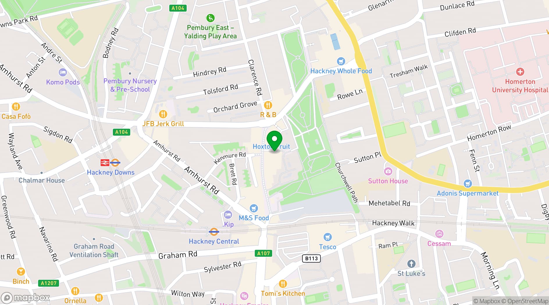 Map showing WAVE