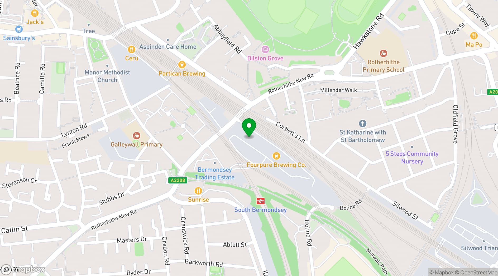 Map showing Terminal Studios London