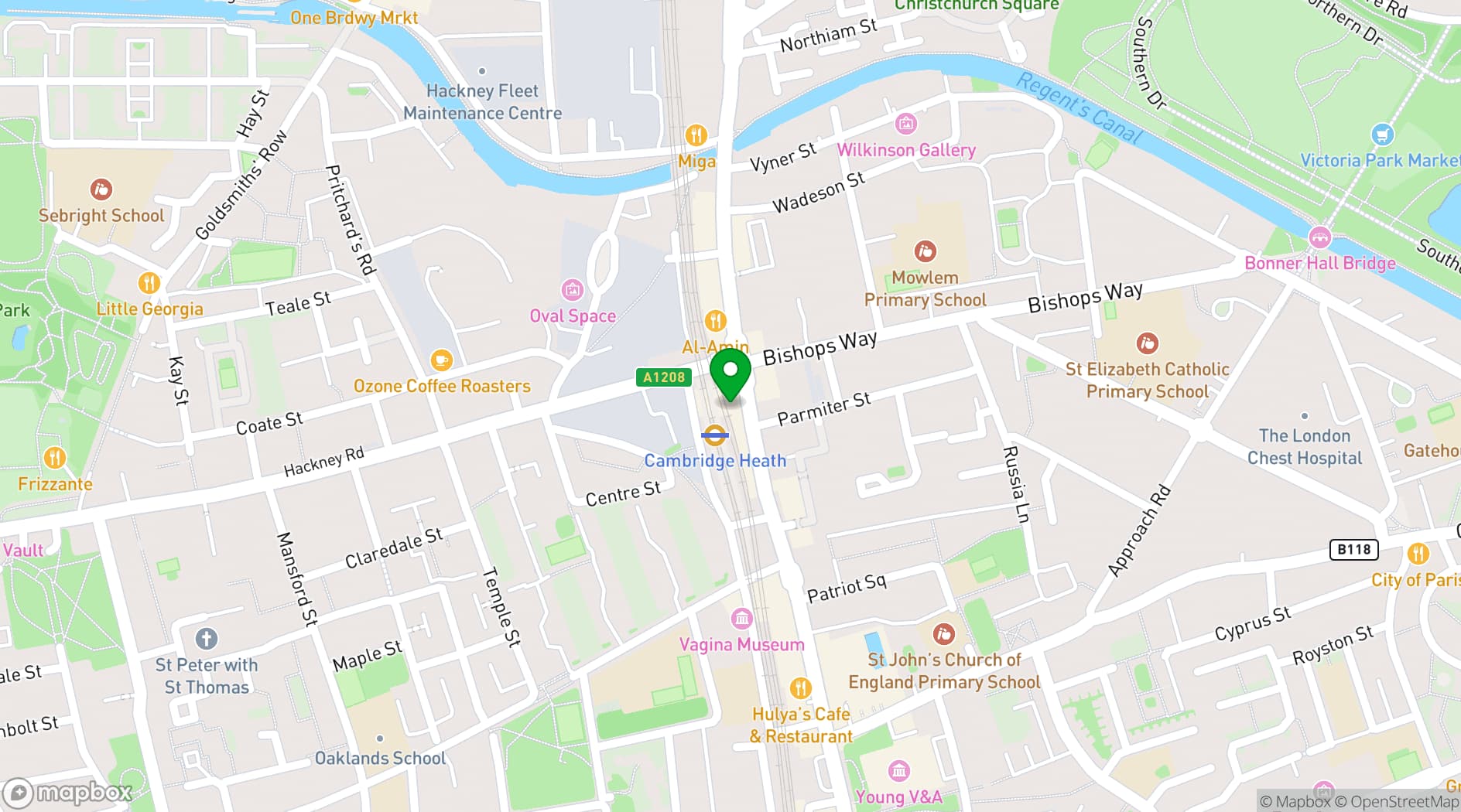 Map showing Loveshack