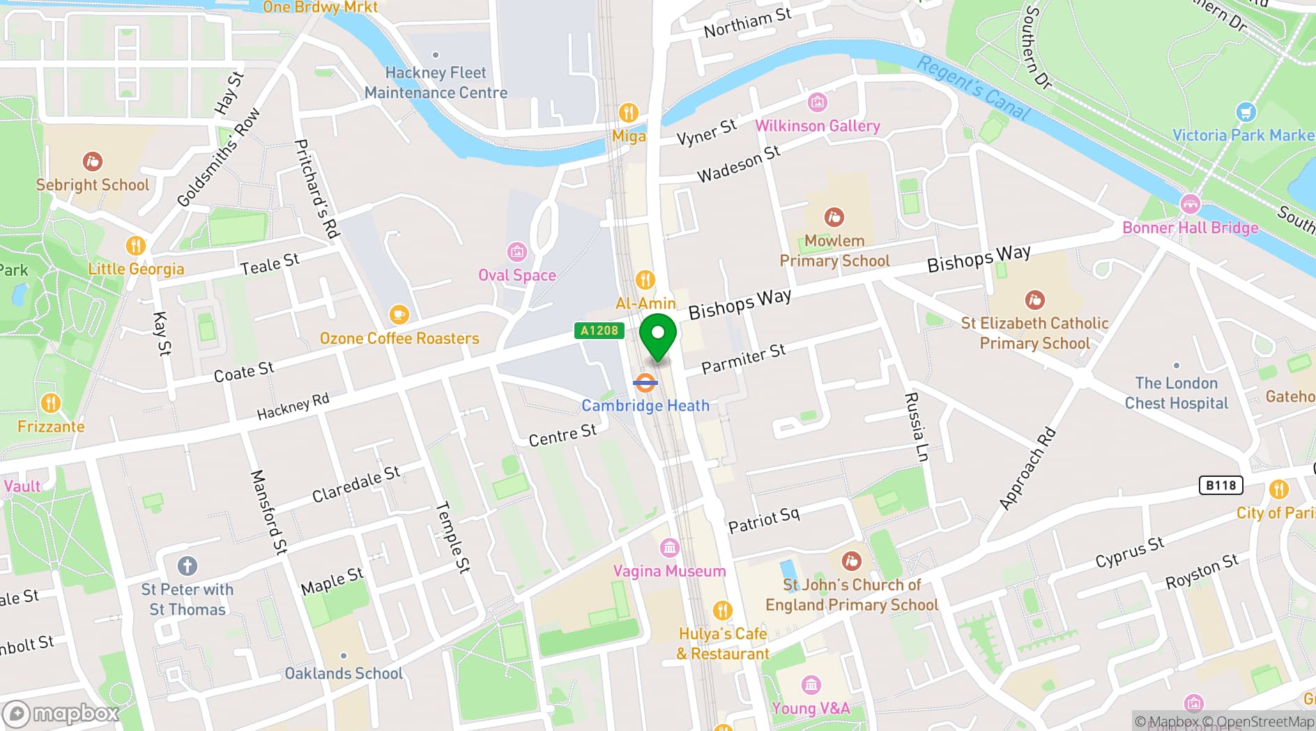 Map showing The Arch Gallery