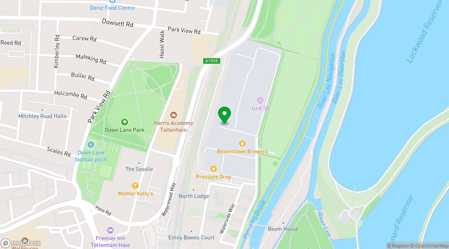 Map showing North 17 Studios